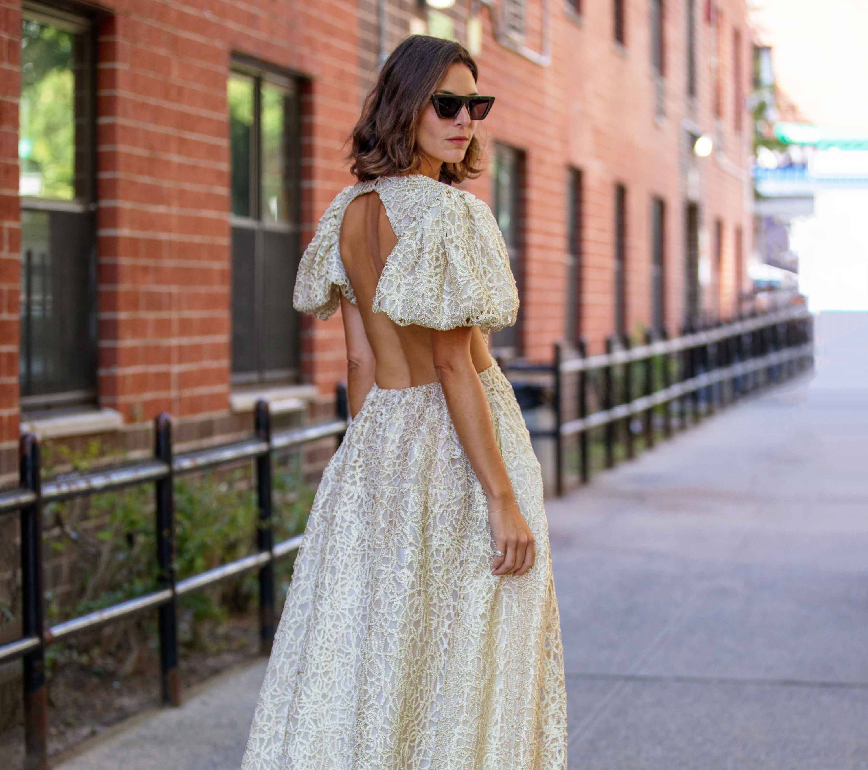 champagne and lace mother of the bride dresses ZAPAKASA Women Champagne Mother of The Bride Dress Mermaid Half Sleeves  Long Wedding Guest Dress main image 1