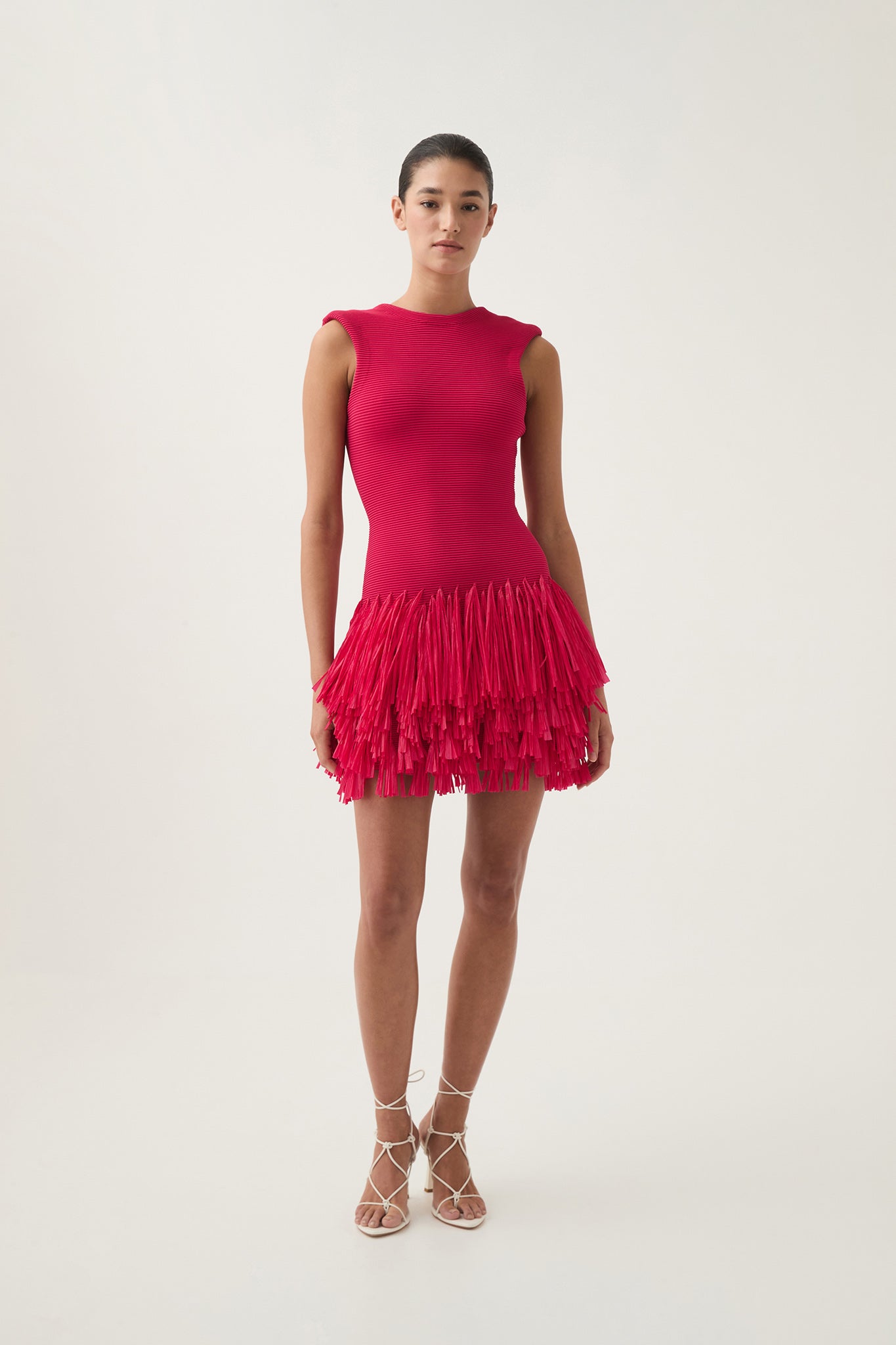 Rushes Raffia Knit Mini Dress Rushes Raffia Knit Mini Dress