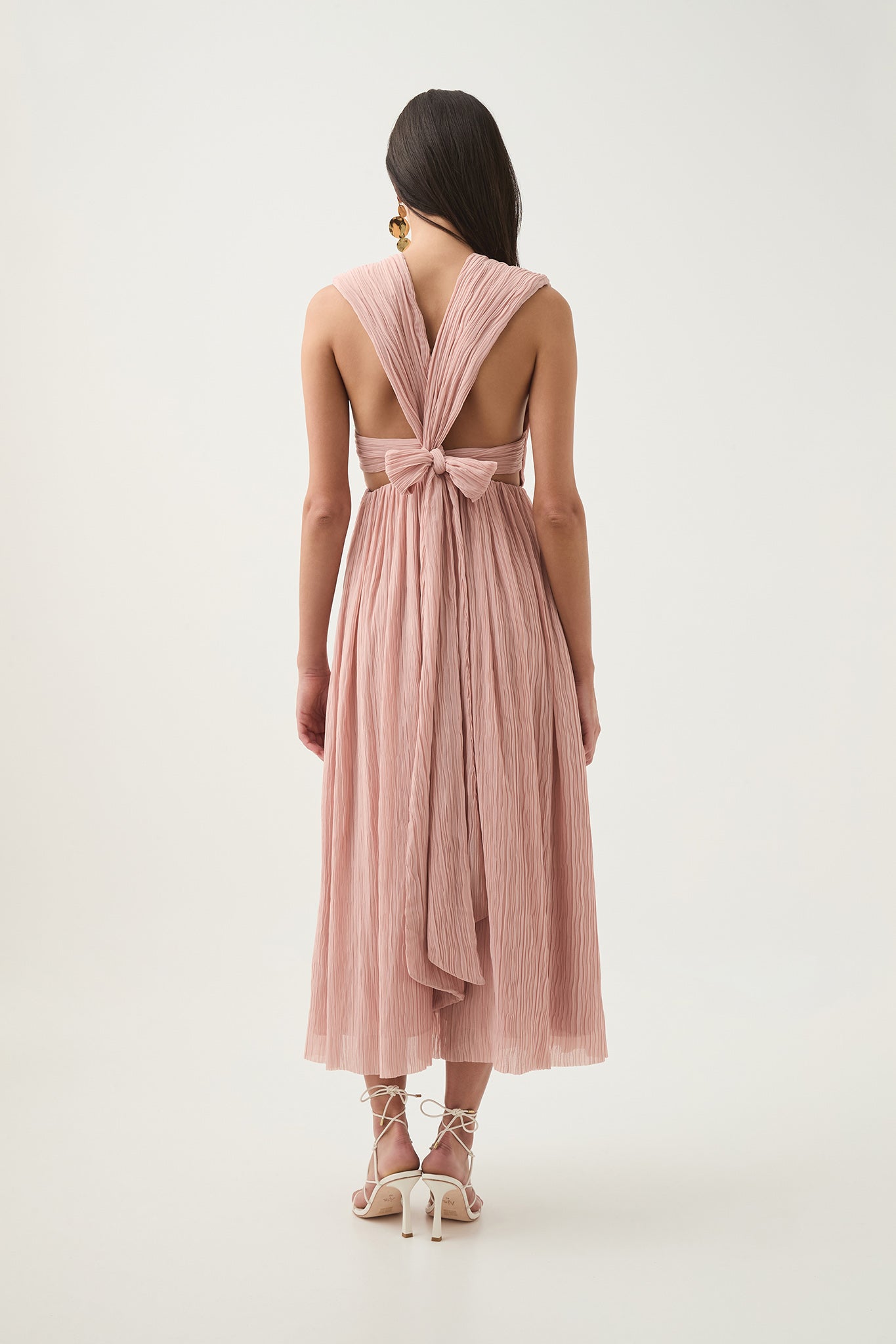 aje pink bow dress Aje