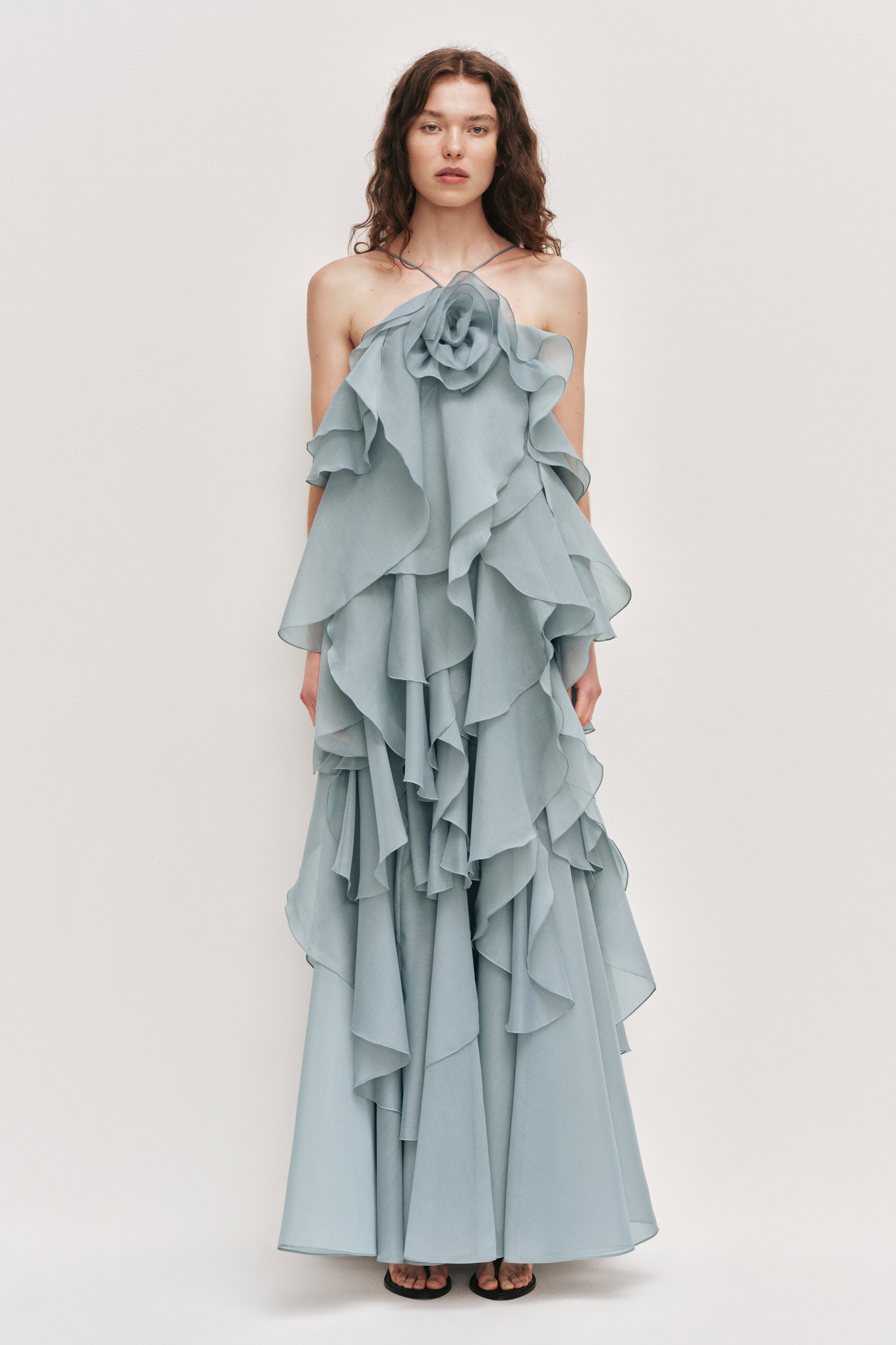Pandorea Layered Maxi Dress | Duck Egg