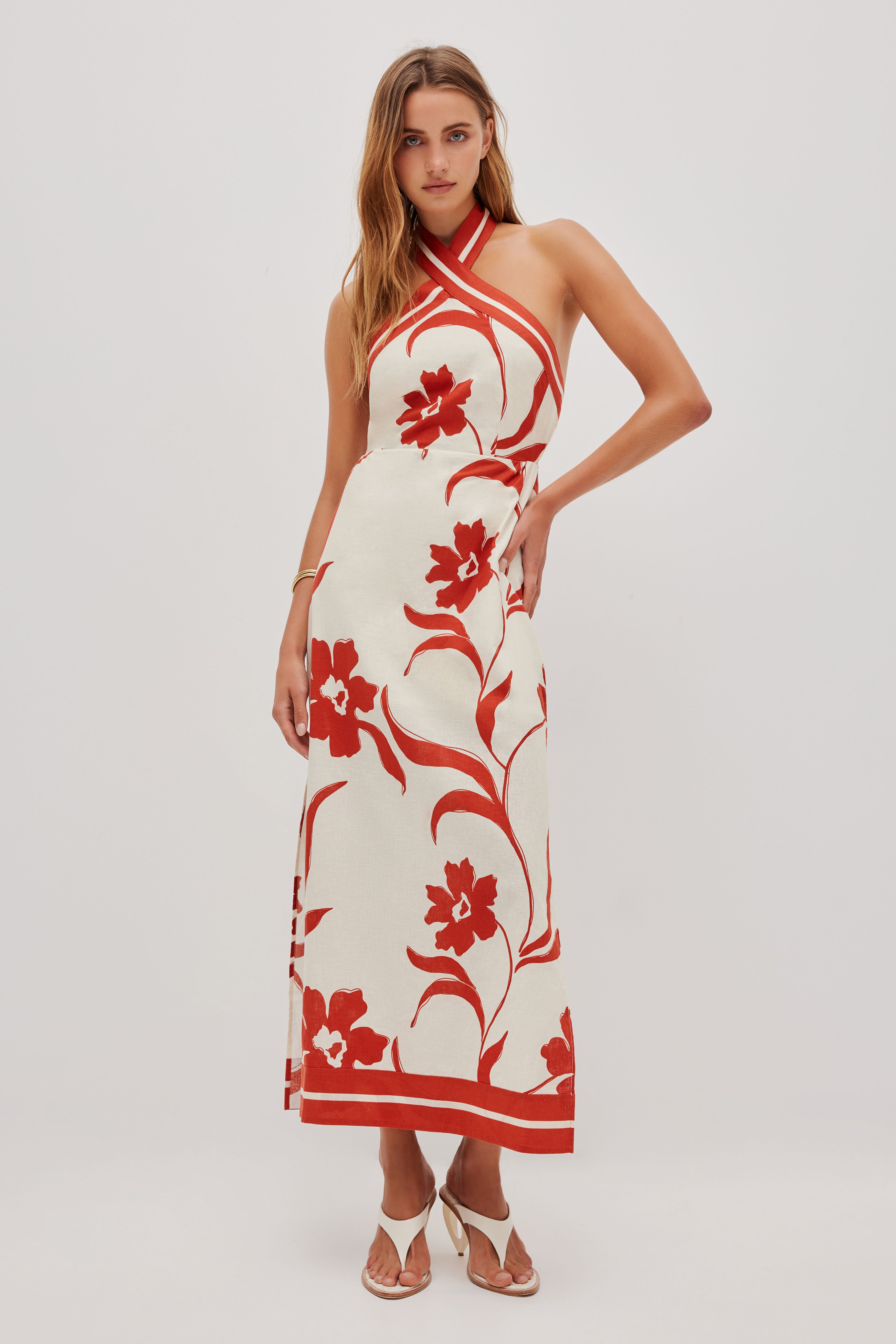Mireya Halter Midi Dress Mireya Halter Midi Dress