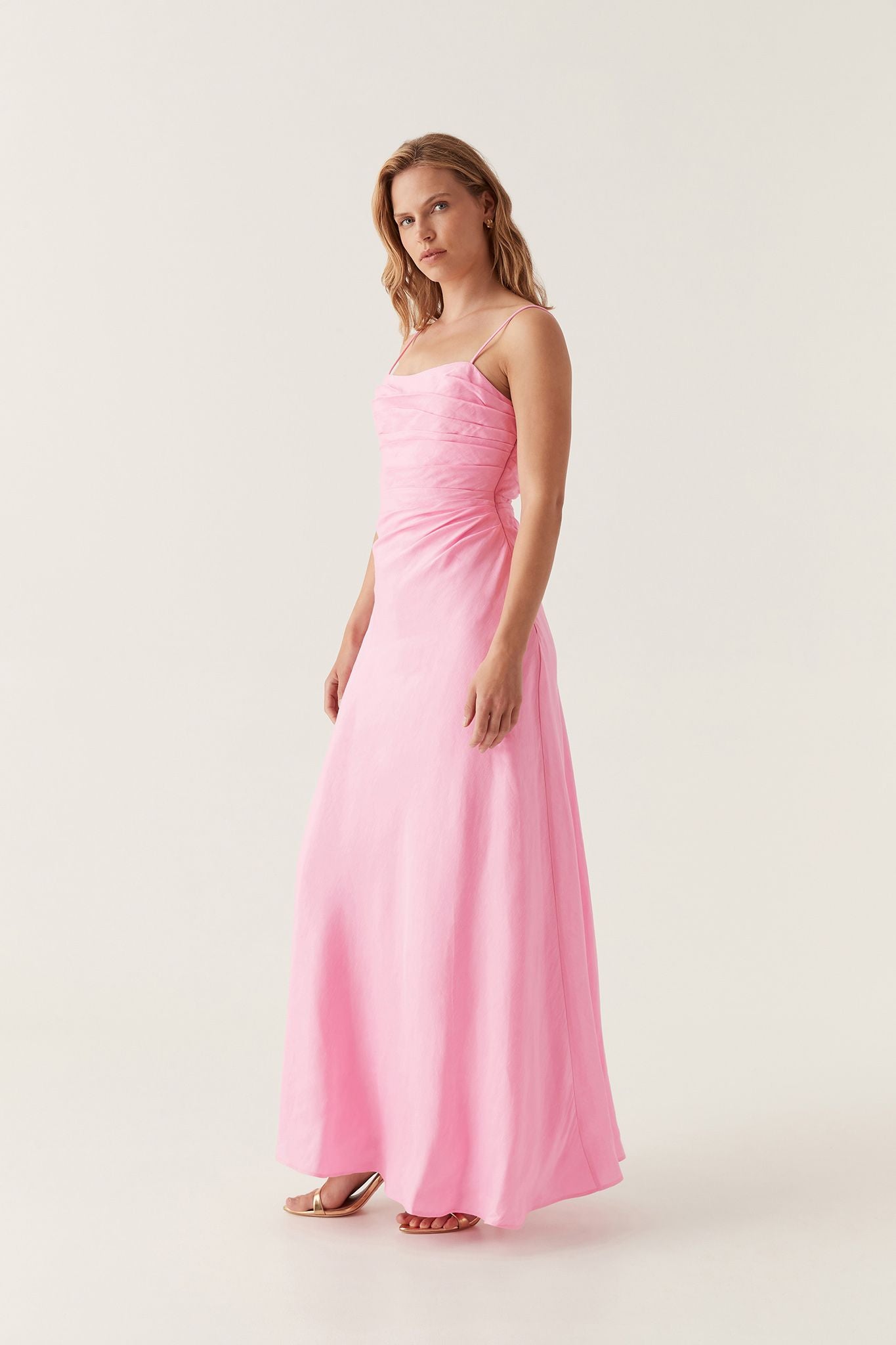 aje clarice draped maxi dress Clarice Draped Maxi Dress | Deep Olive