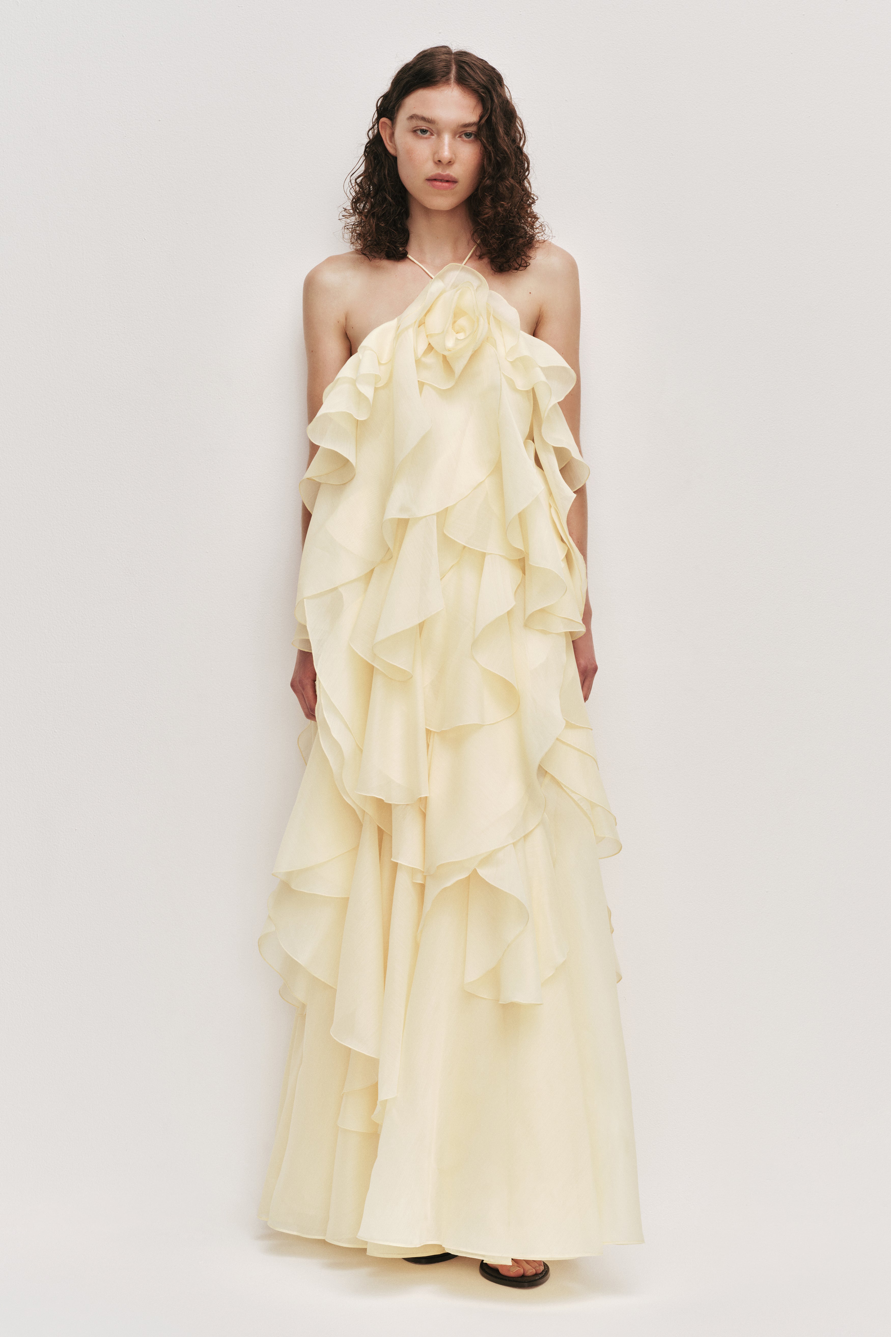 Pandorea Layered Maxi Dress | Butter | Aje Aje AU Pandorea Layered Maxi Dress | Butter | Aje Aje AU