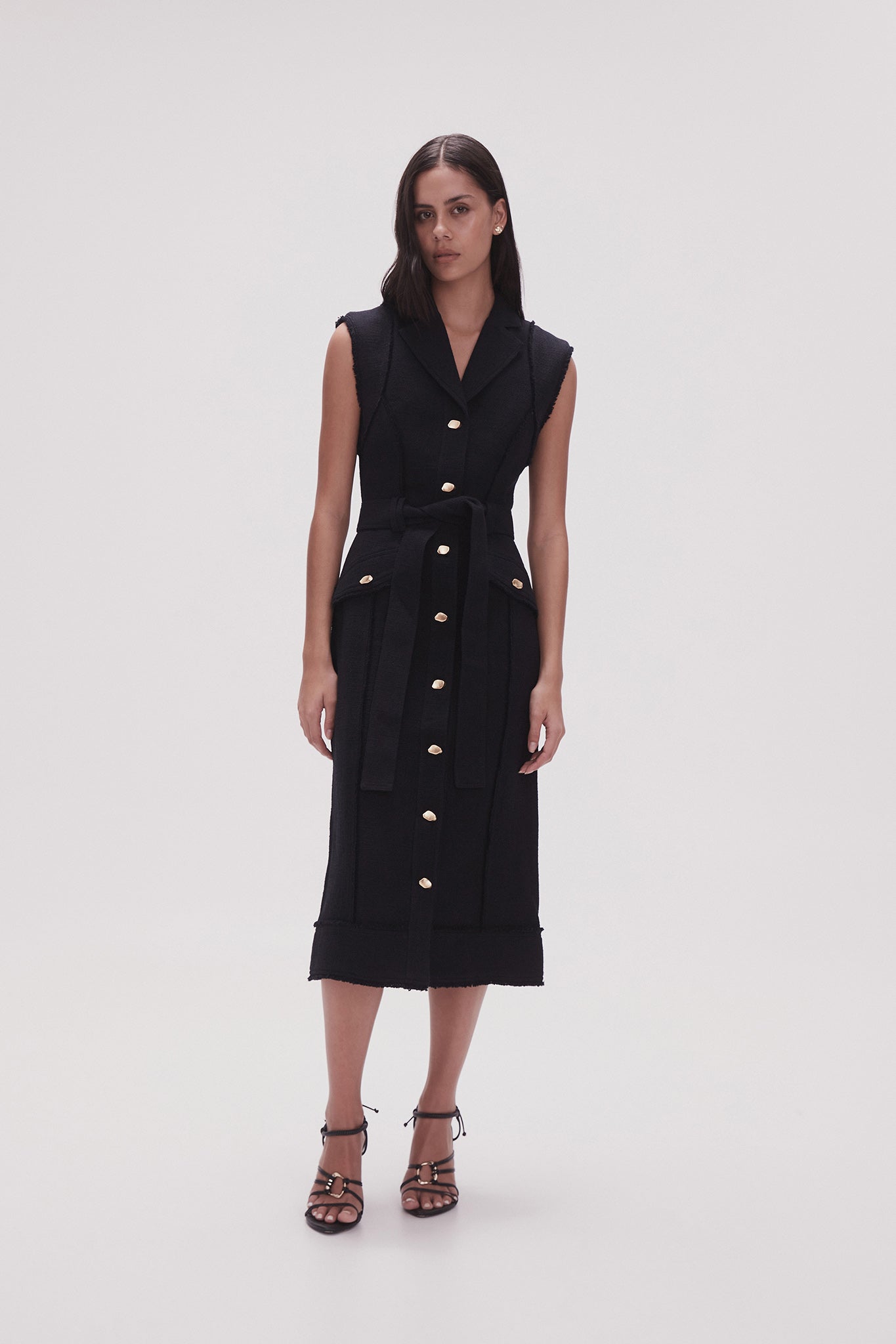 aje isabel utility midi dress Isabel Utility Midi Dress | Ivory