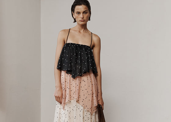 Vera Beaded Flower Midi Dress | Ivory