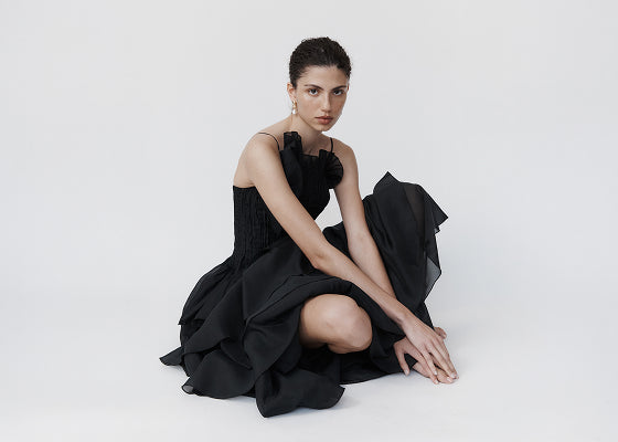 Soundscape Maxi Dress | Black