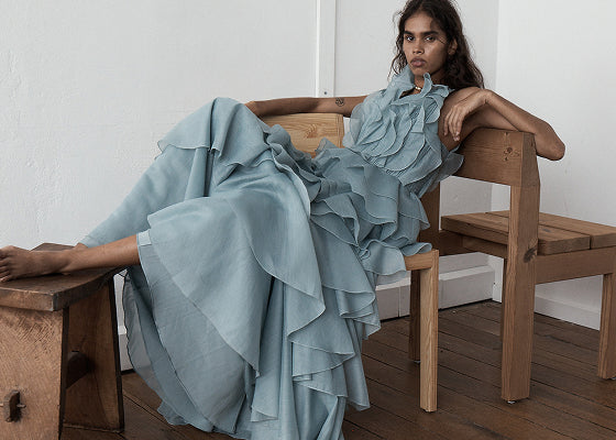green emerald velvet dress Aria Formal Dress V-089