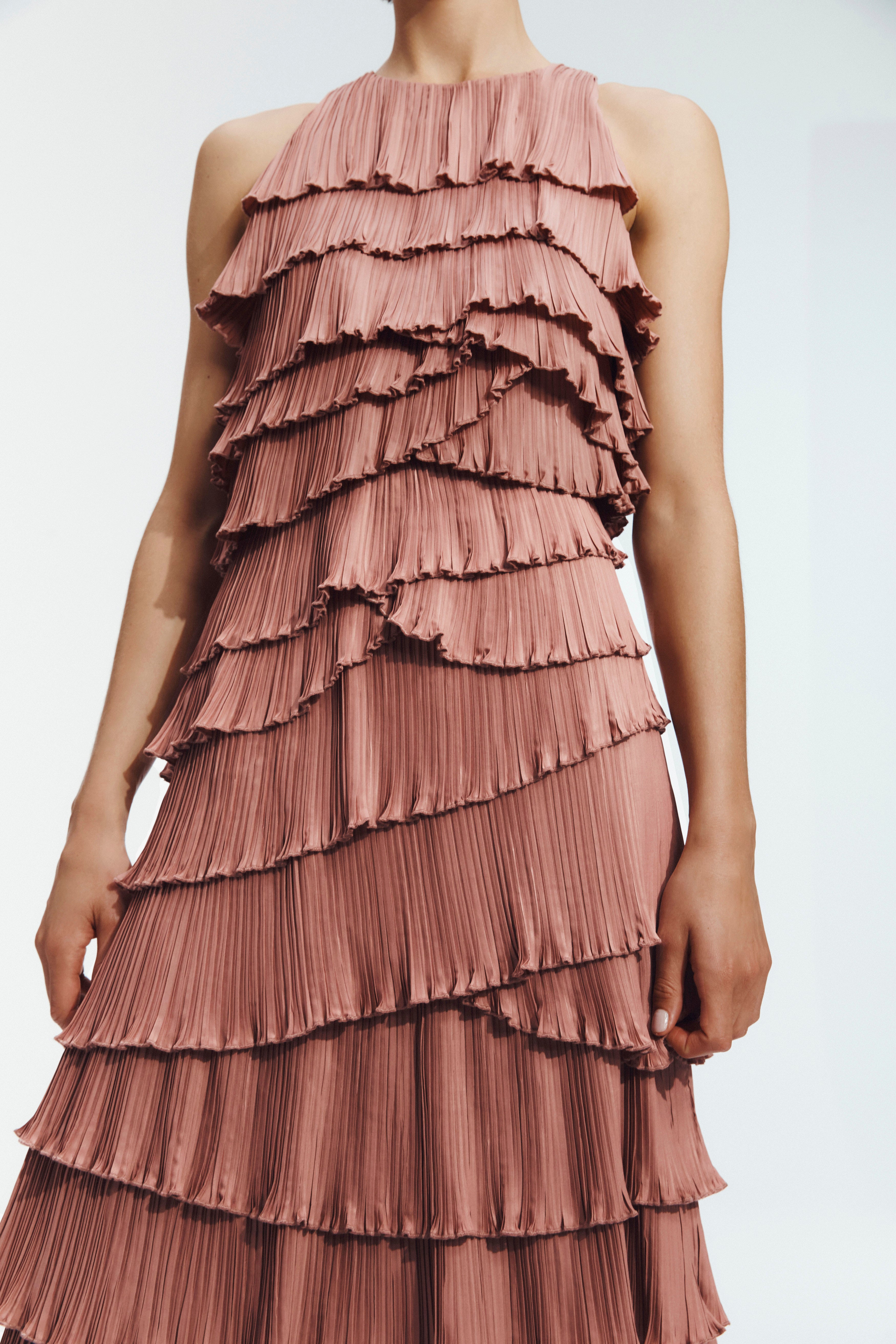 Dew Pleated Maxi Dress