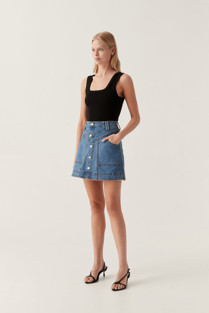 Belmond Denim Mini Skirt
