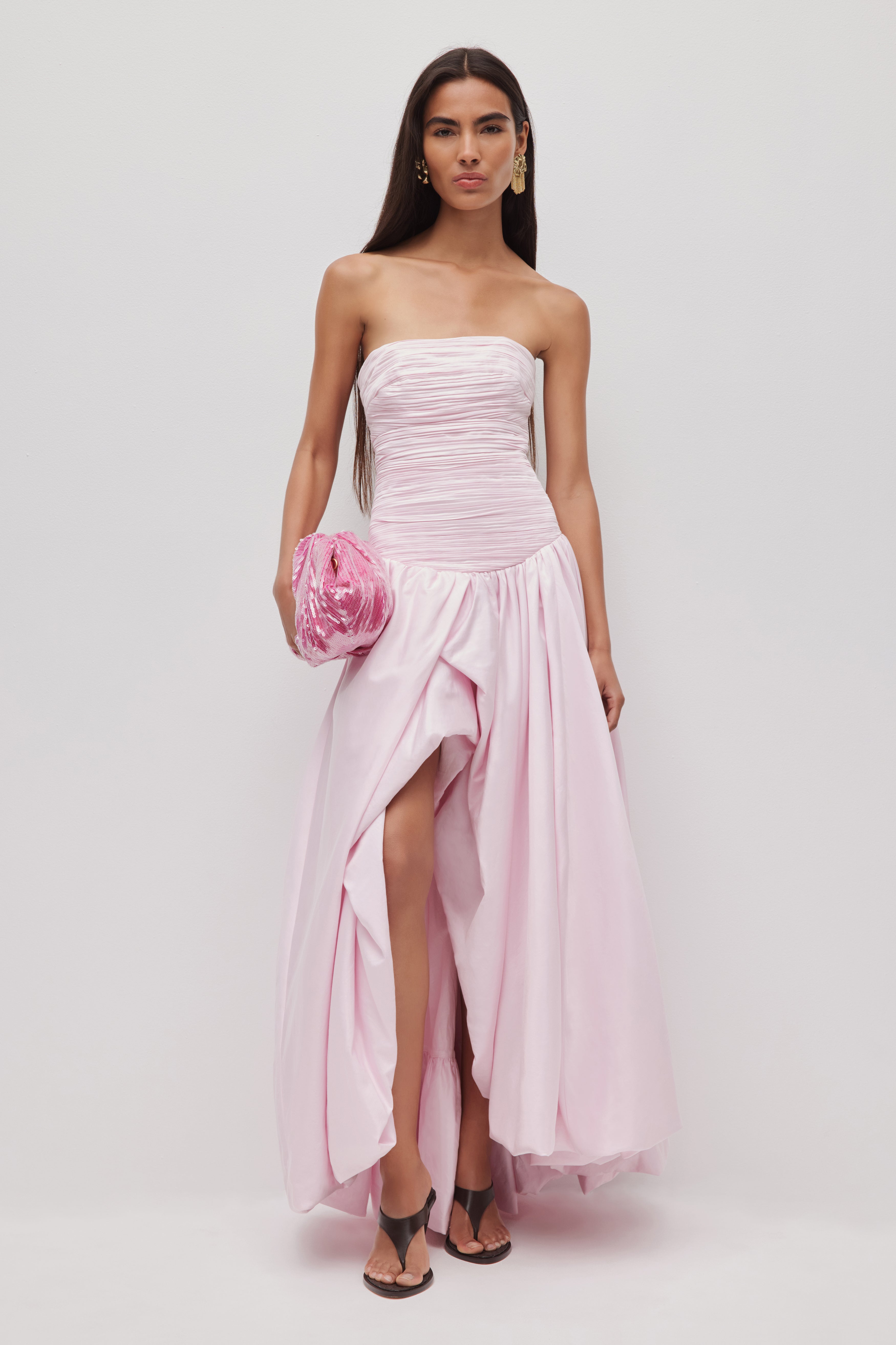 Violette Bubble Hem Maxi Dress