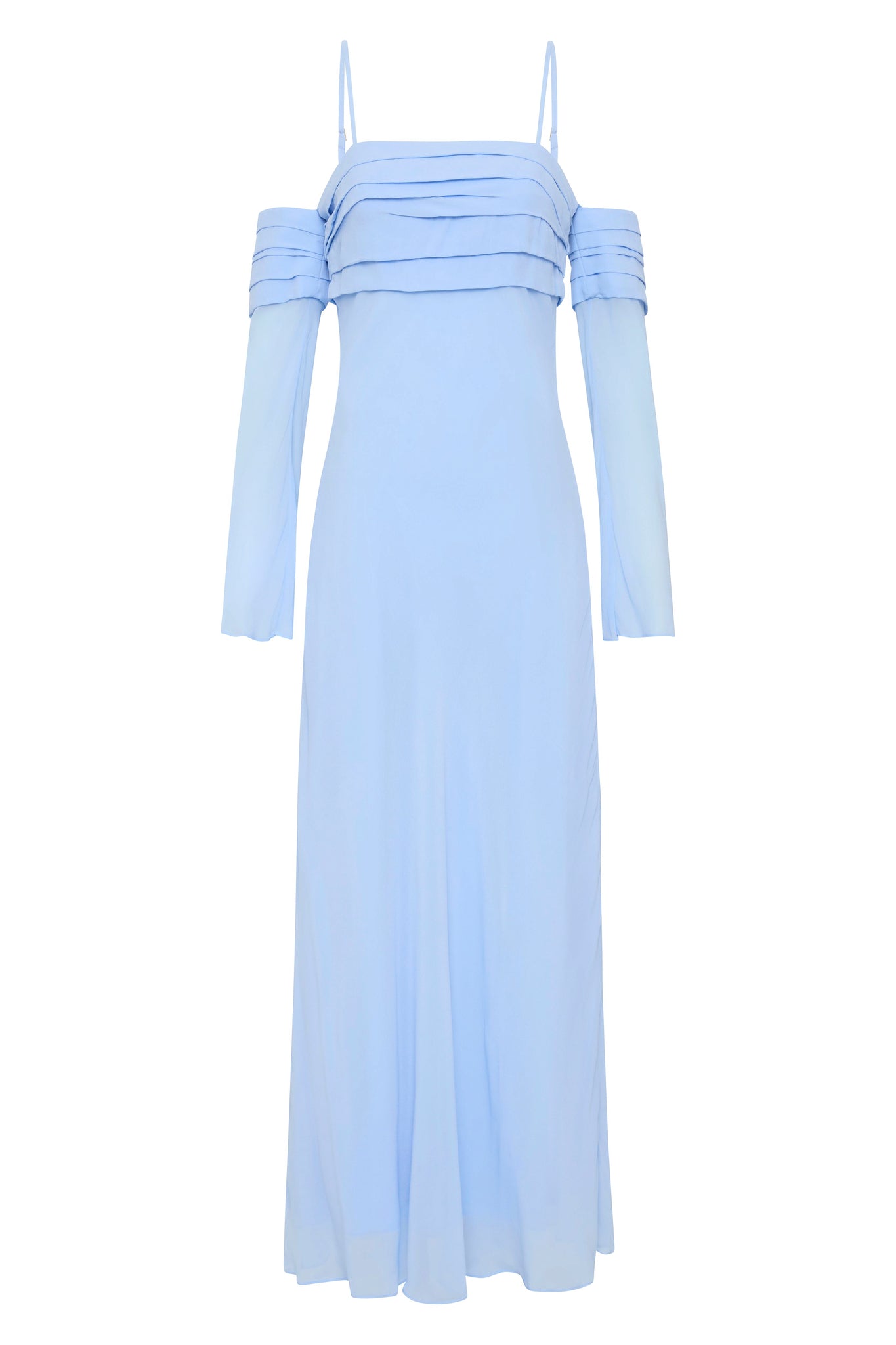 aje minette chiffon dress Minette Chiffon Dress | Powder Blue