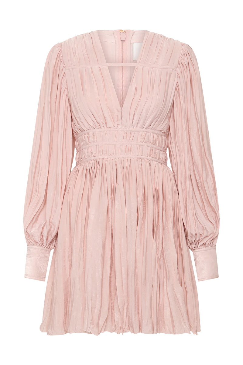 Catalyst Pleated Mini Dress | Blush Pink | Aje – Aje AU