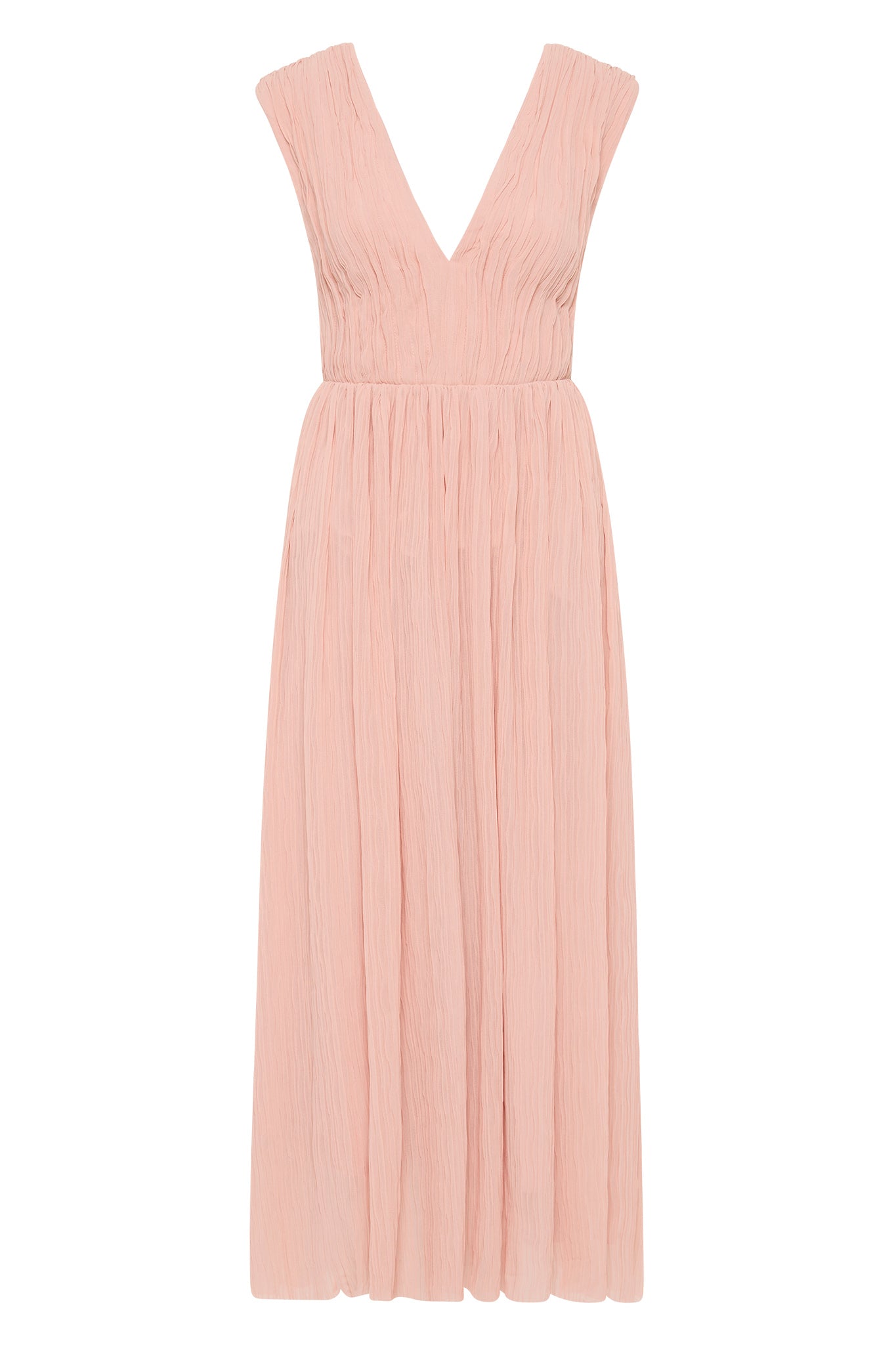 aje pink bow dress Becoming Bow Back Midi Dress-BLUSH PINK / 6