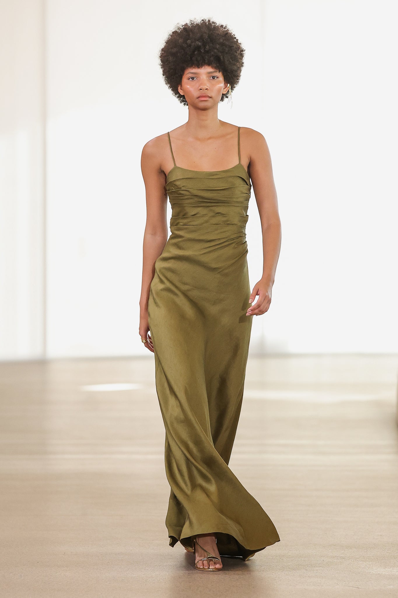 Clarice Draped Maxi Dress | Deep Olive | Aje Aje AU Clarice Draped Maxi Dress | Deep Olive | Aje Aje AU