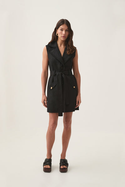 aje encompass utility midi dress Encompass Utility Midi Dress | Black