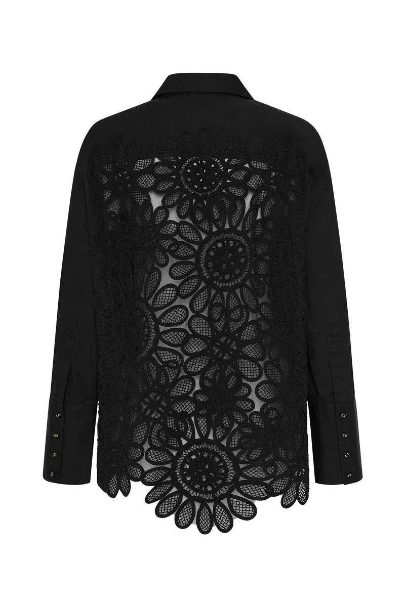 Motion Geometric Circle Shirt | Black | Aje – Aje AU