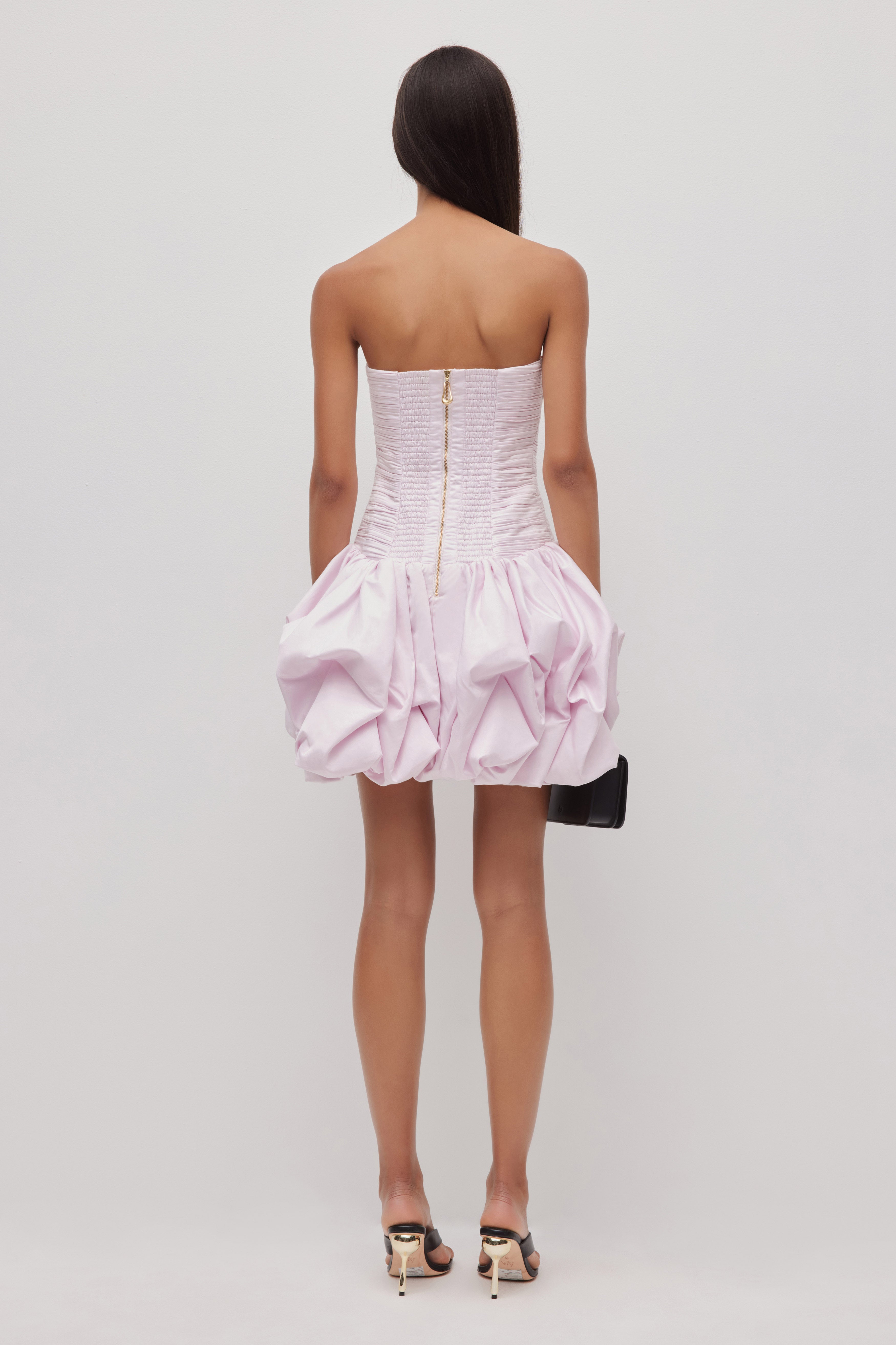 Violette Bubble Hem Mini Dress