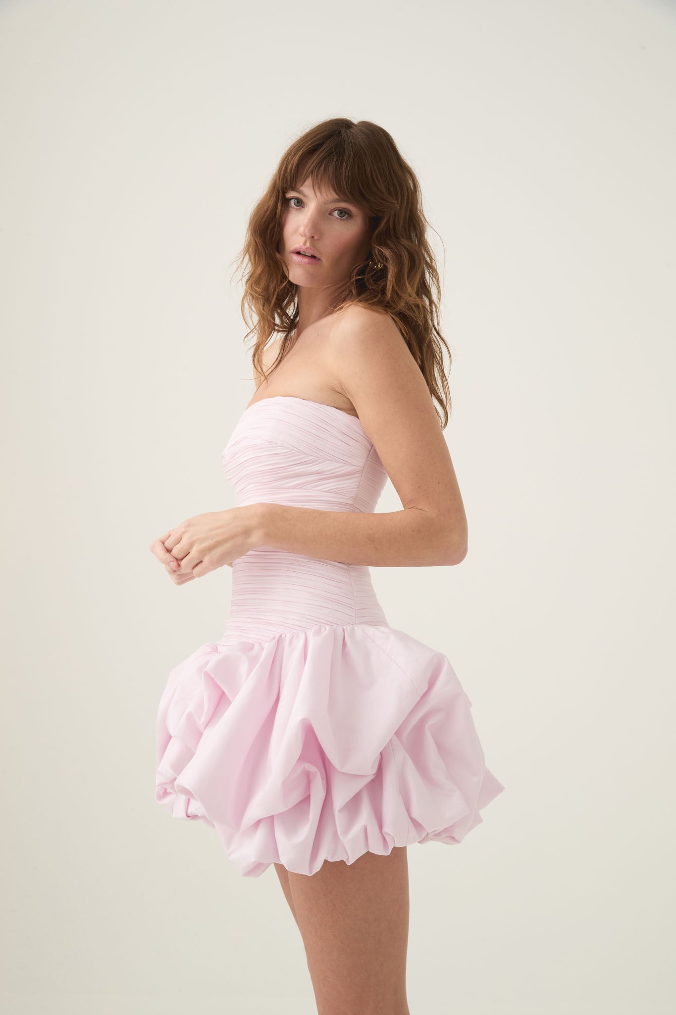 Violette Spot Bubble Mini Dress