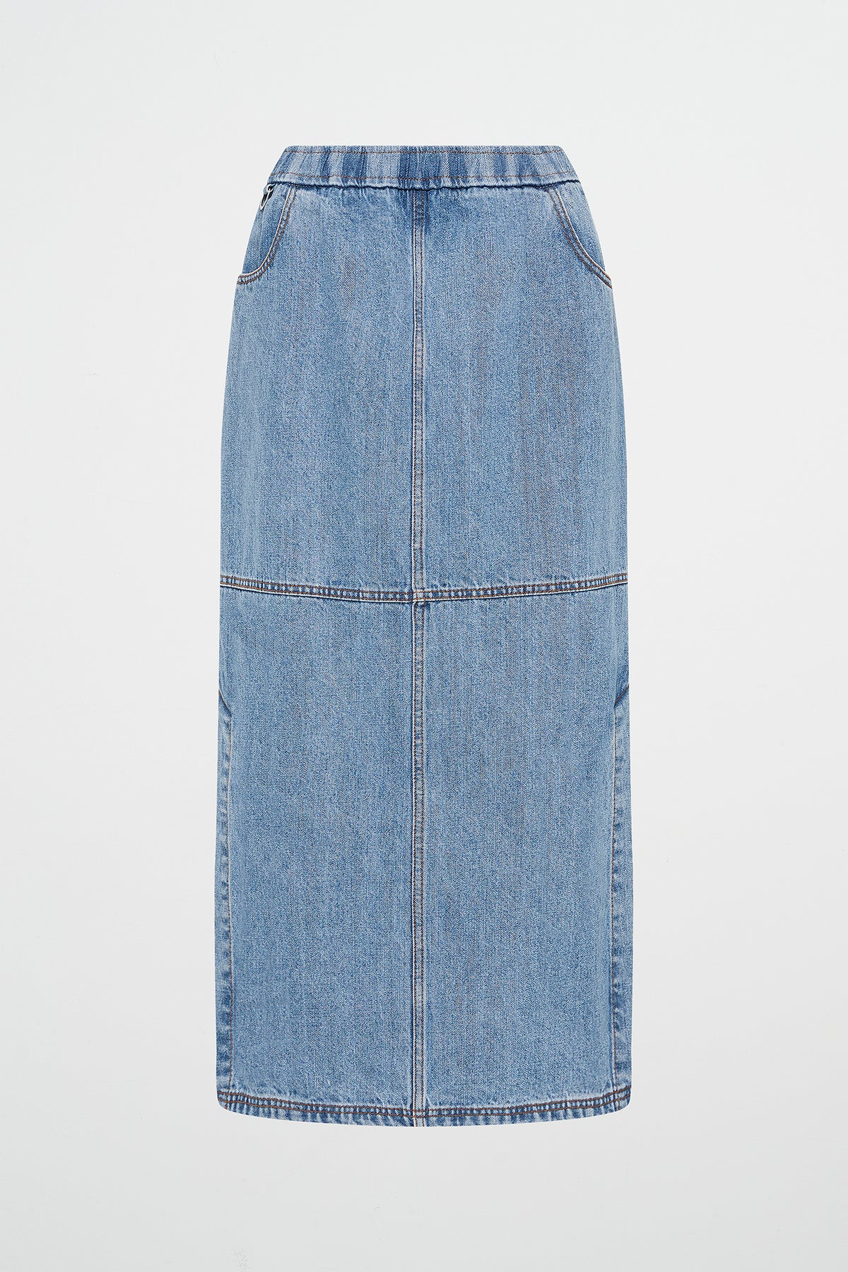 ASTA ASHAPE SKIRT - BLUE DENIM