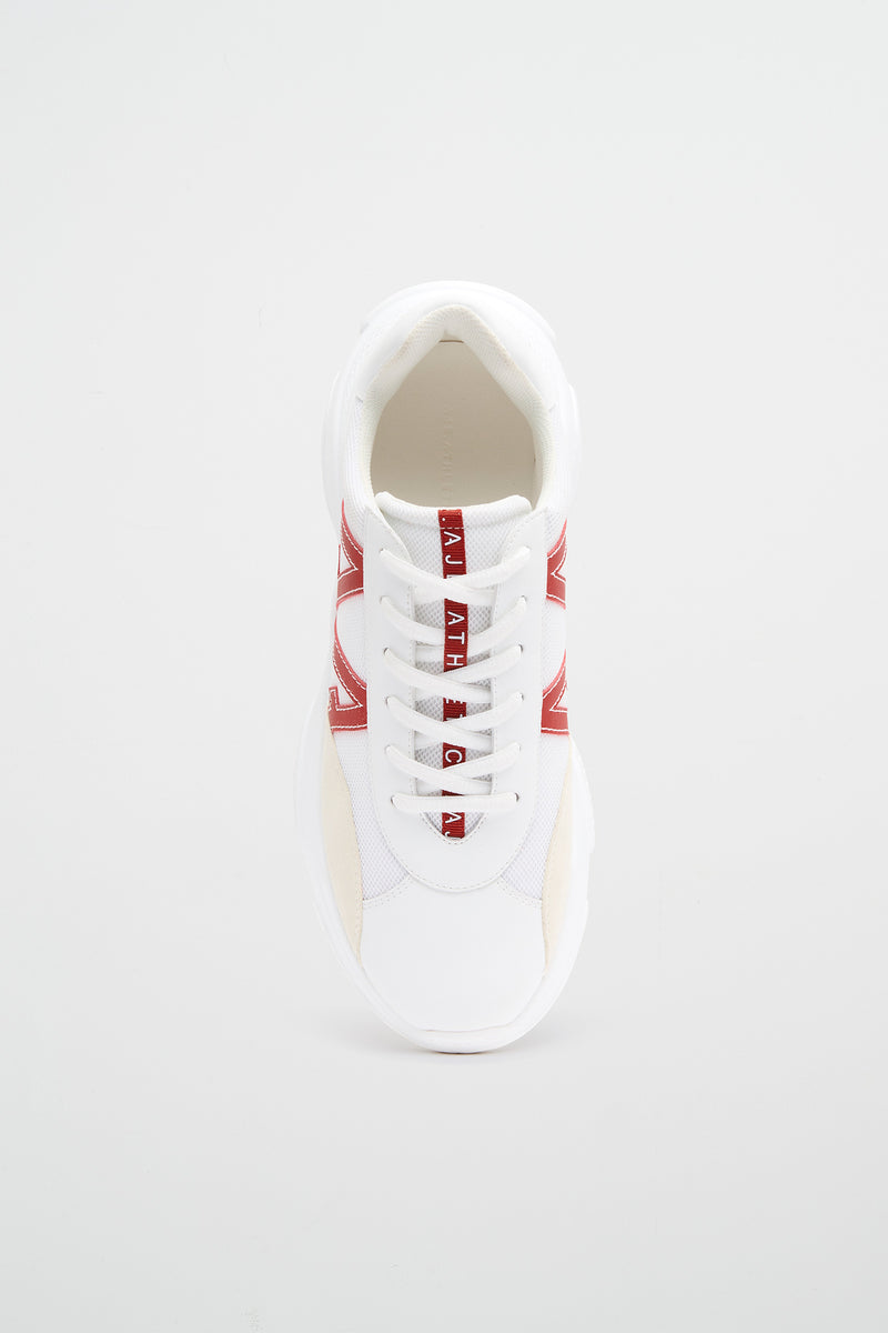 A.A Mesh Logo Sneaker 922 | White/Passionate Red | AJE ATHLETICA – Aje AU