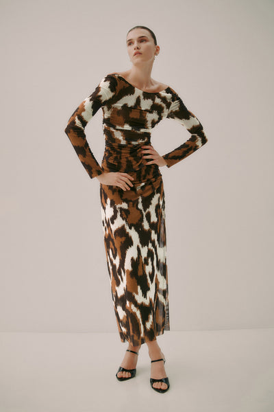 aje quietude long sleeve dress The Aje Insider