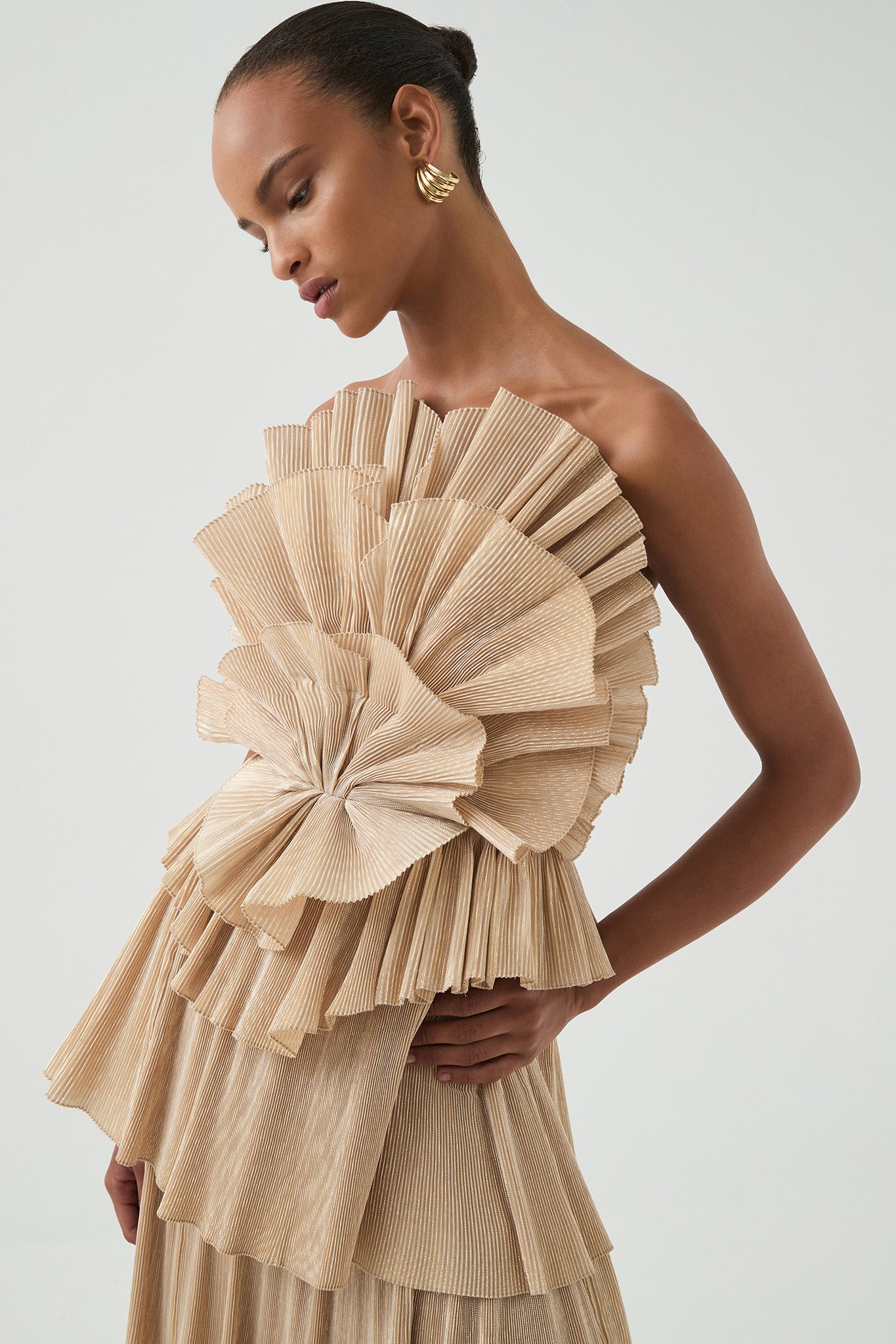Kyra Gown | Gold | Aje Aje AU Kyra Gown | Gold | Aje Aje AU