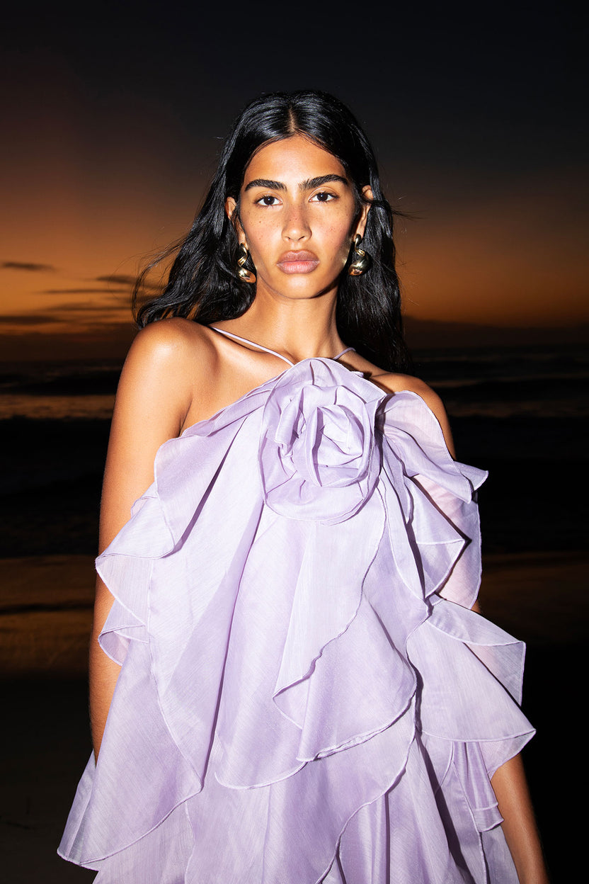 Pandorea Layered Maxi Dress Lilac