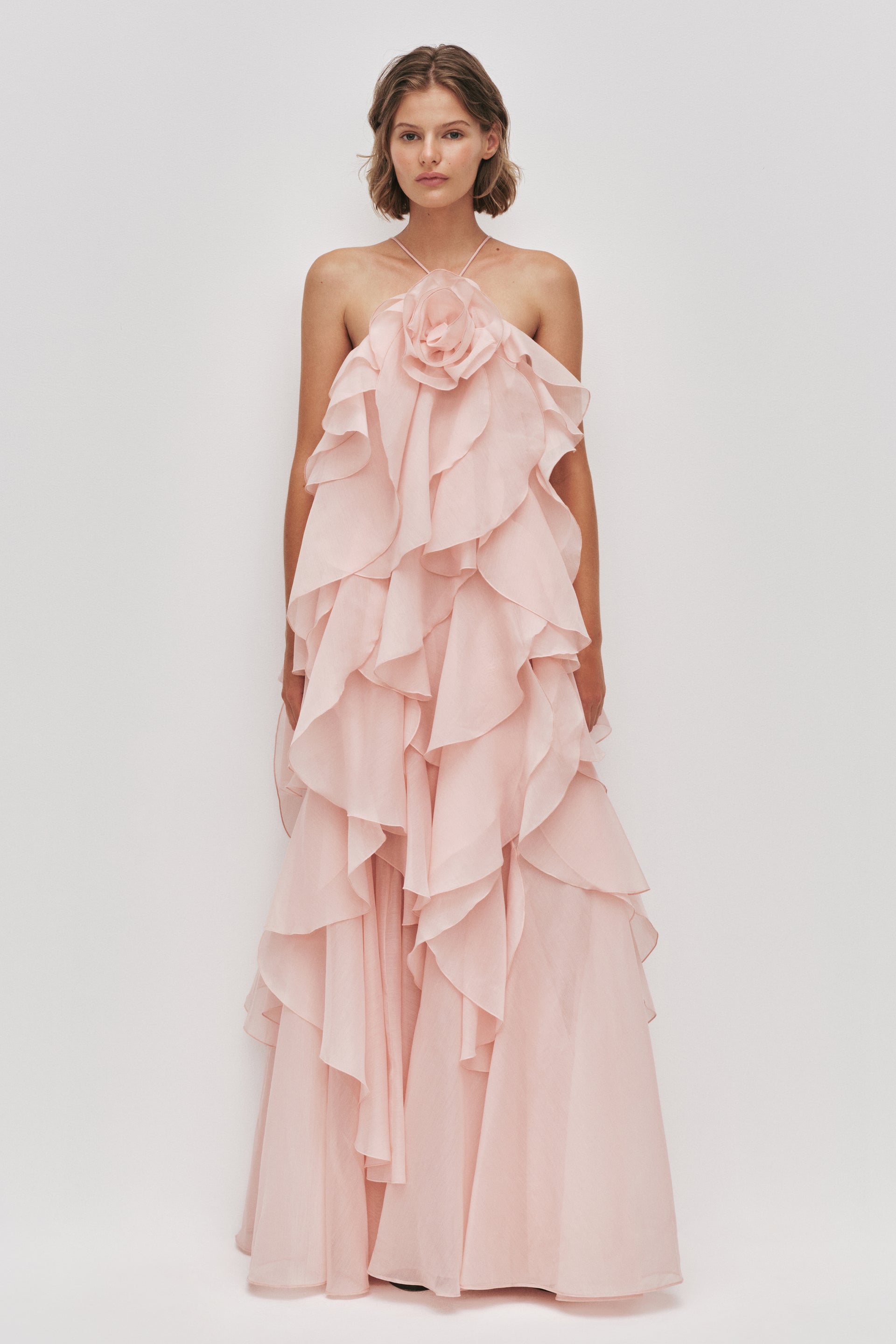 Pandorea Layered Maxi Dress | Pastel Pink