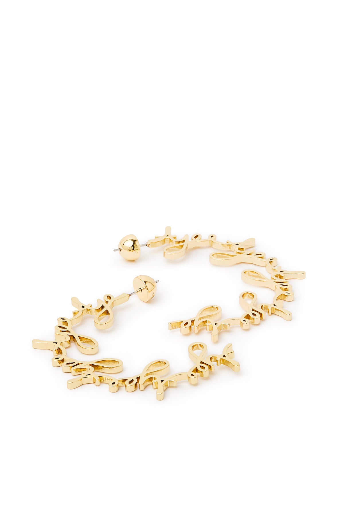 Larissa Cursive Hoop Stud | Gold | Aje – Aje AU