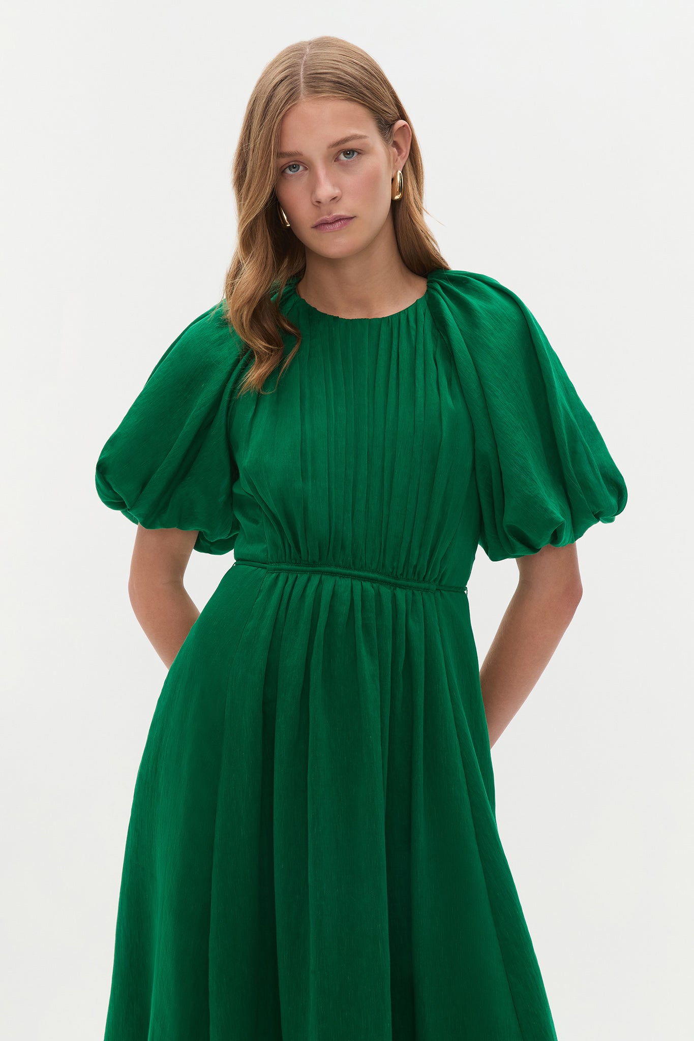 Alma Midi Dress | Green Sapphire | Aje Aje AU Alma Midi Dress | Green Sapphire | Aje Aje AU