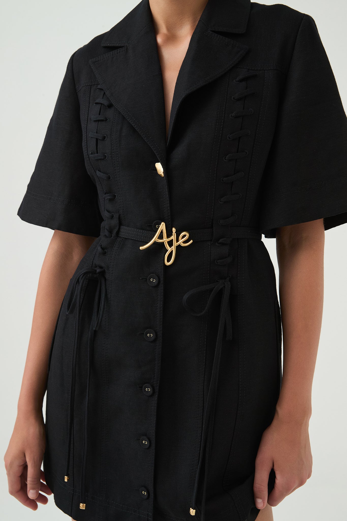 Ana Mini Dress | Black | Aje Aje AU Ana Mini Dress | Black | Aje Aje AU