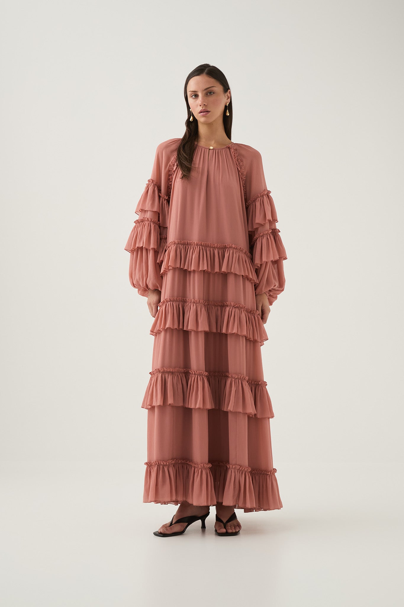 Mina Maxi Dress | Terracotta | Aje Aje AU Mina Maxi Dress | Terracotta | Aje Aje AU