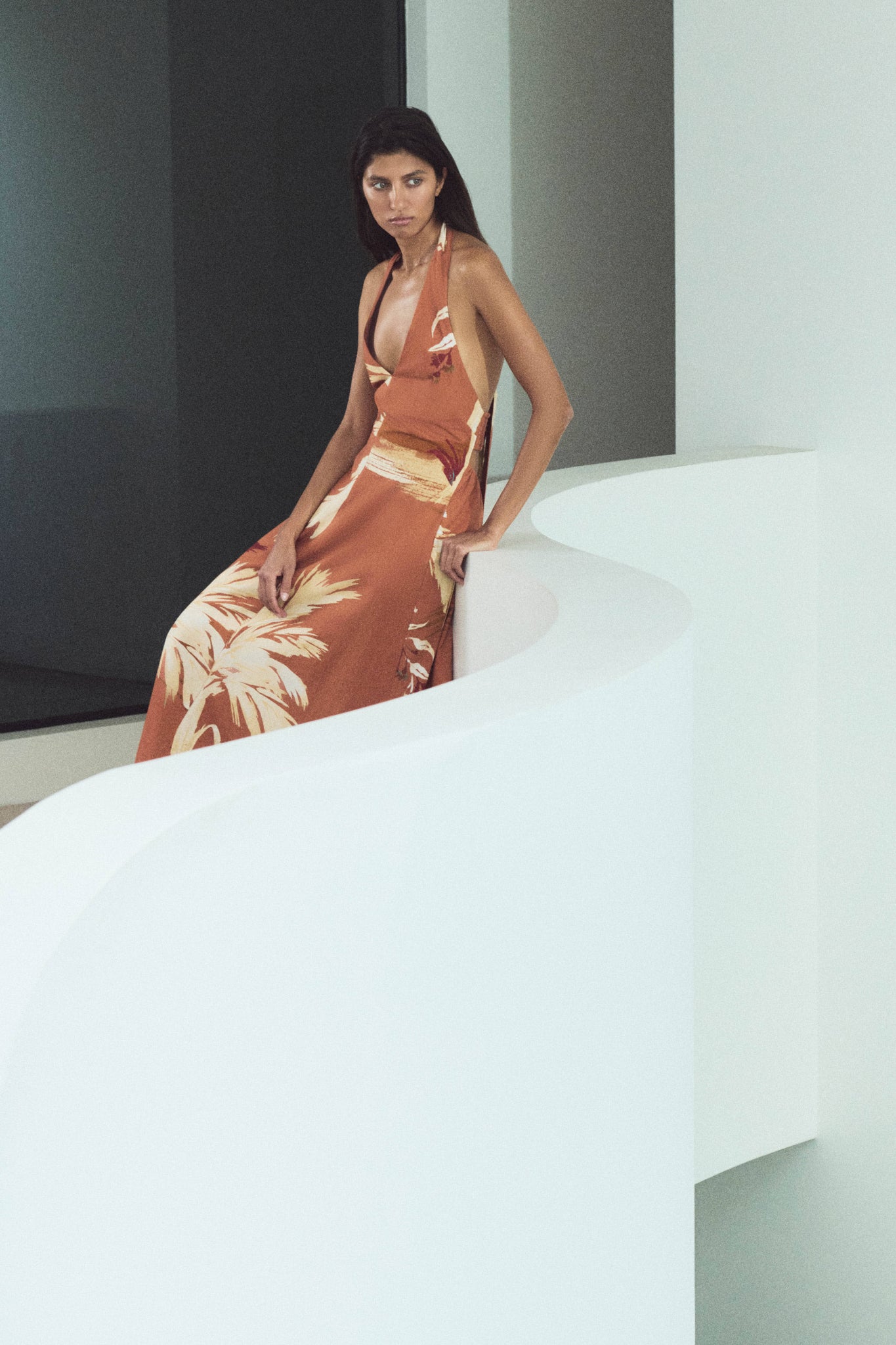 Sol Halter Maxi Dress