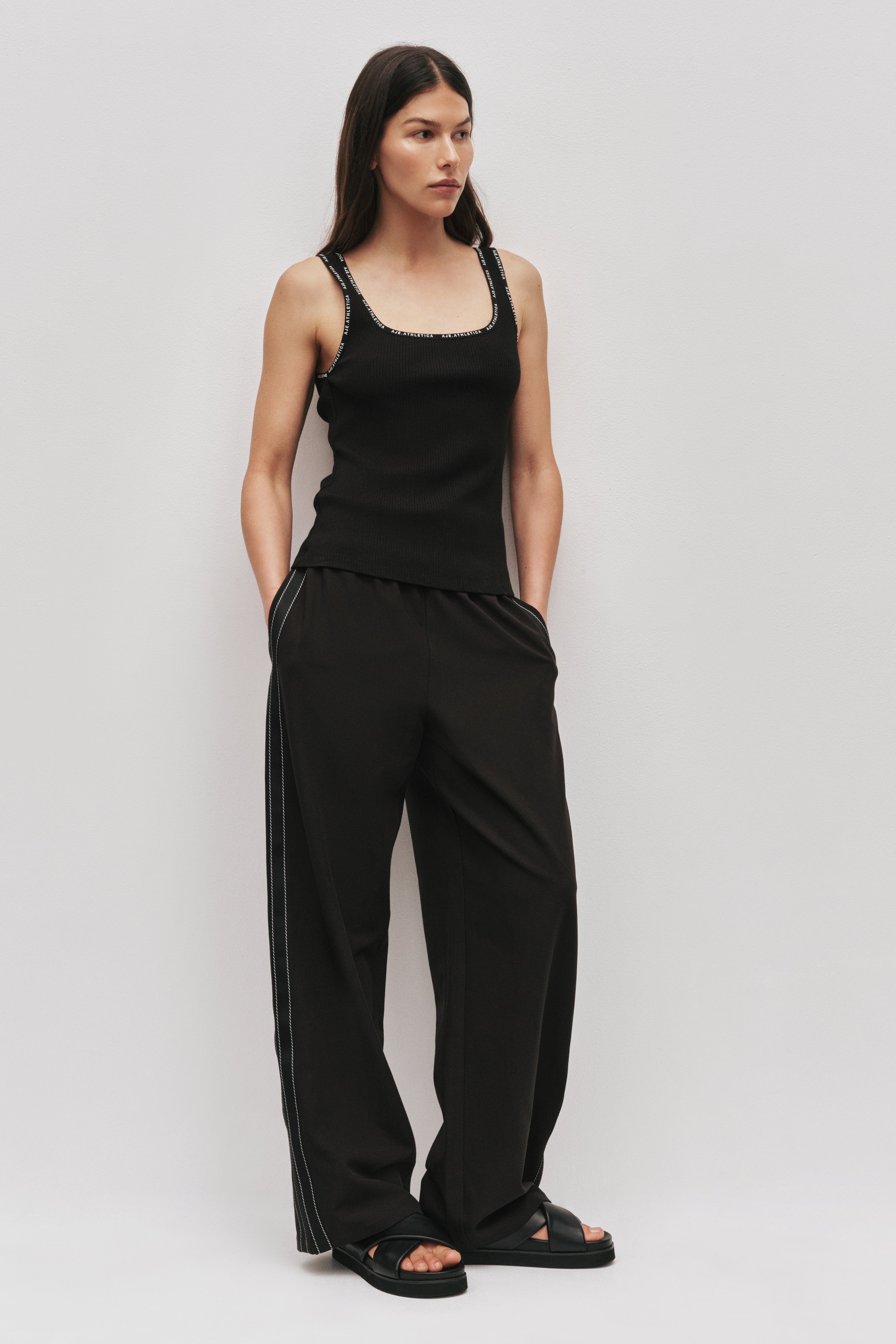 Square Neck Logo Tank 136