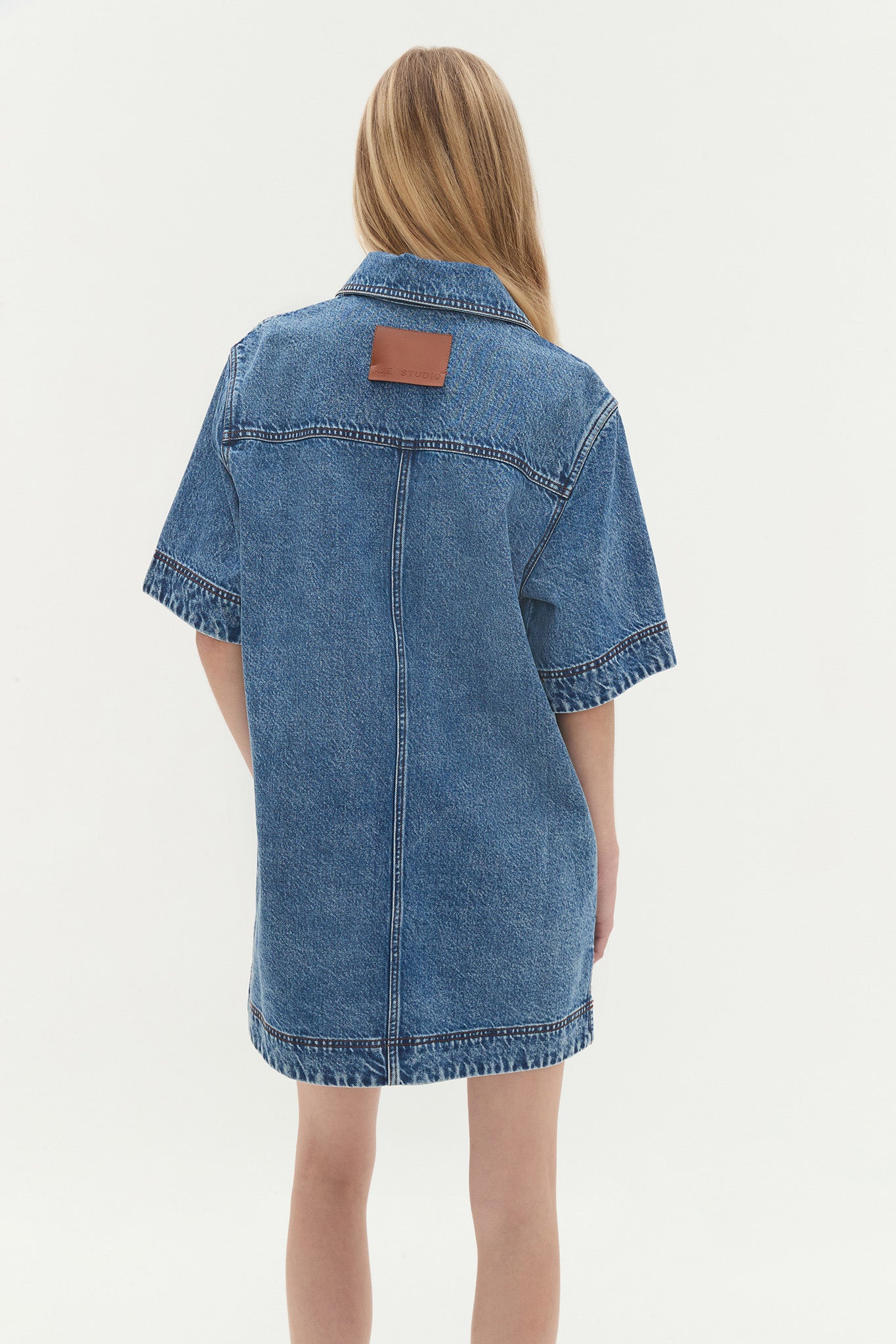 aje denim shirt dress Aje Denim Dress by Aje