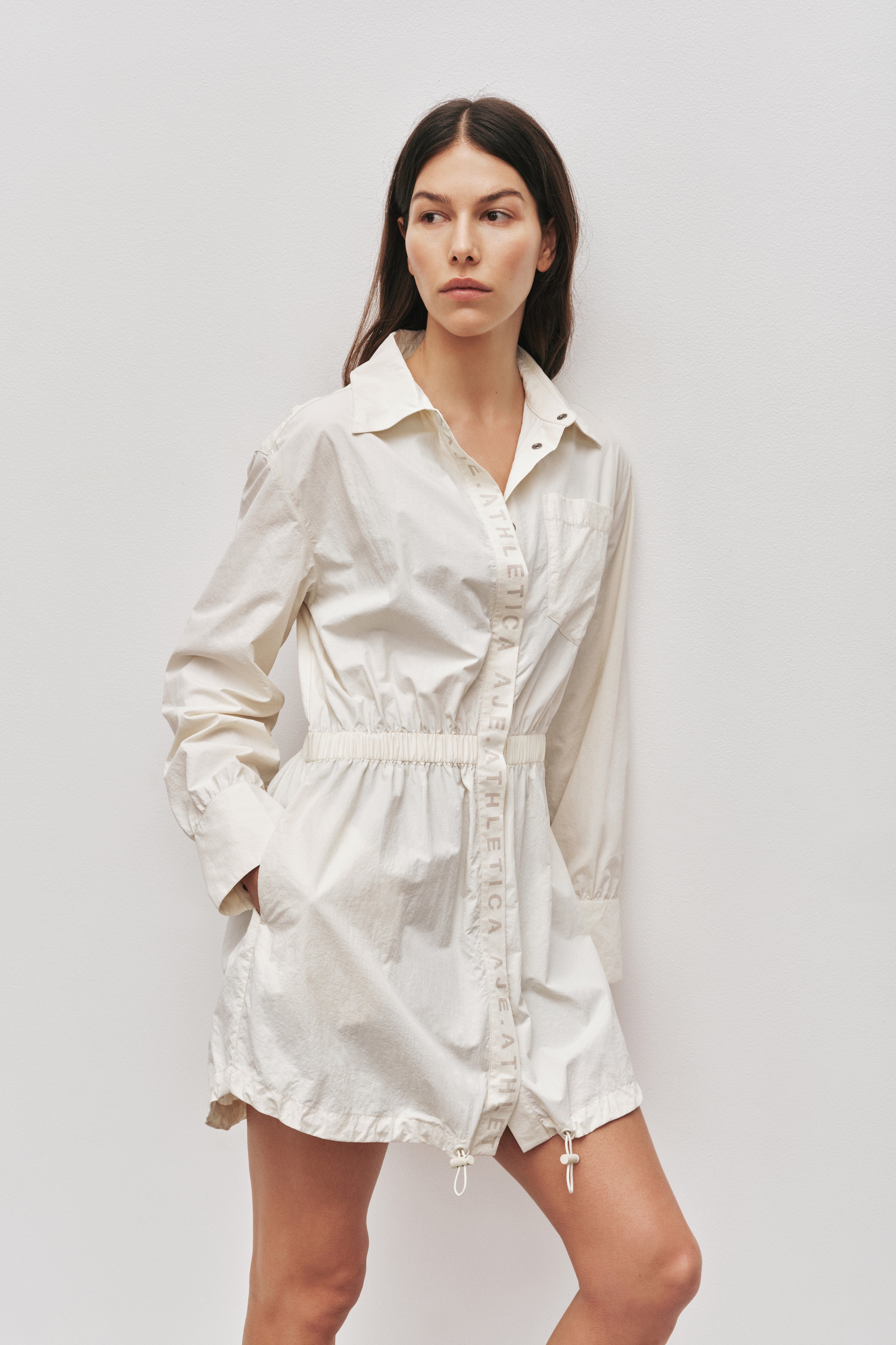 Cinched Spray Shirt Dress 824