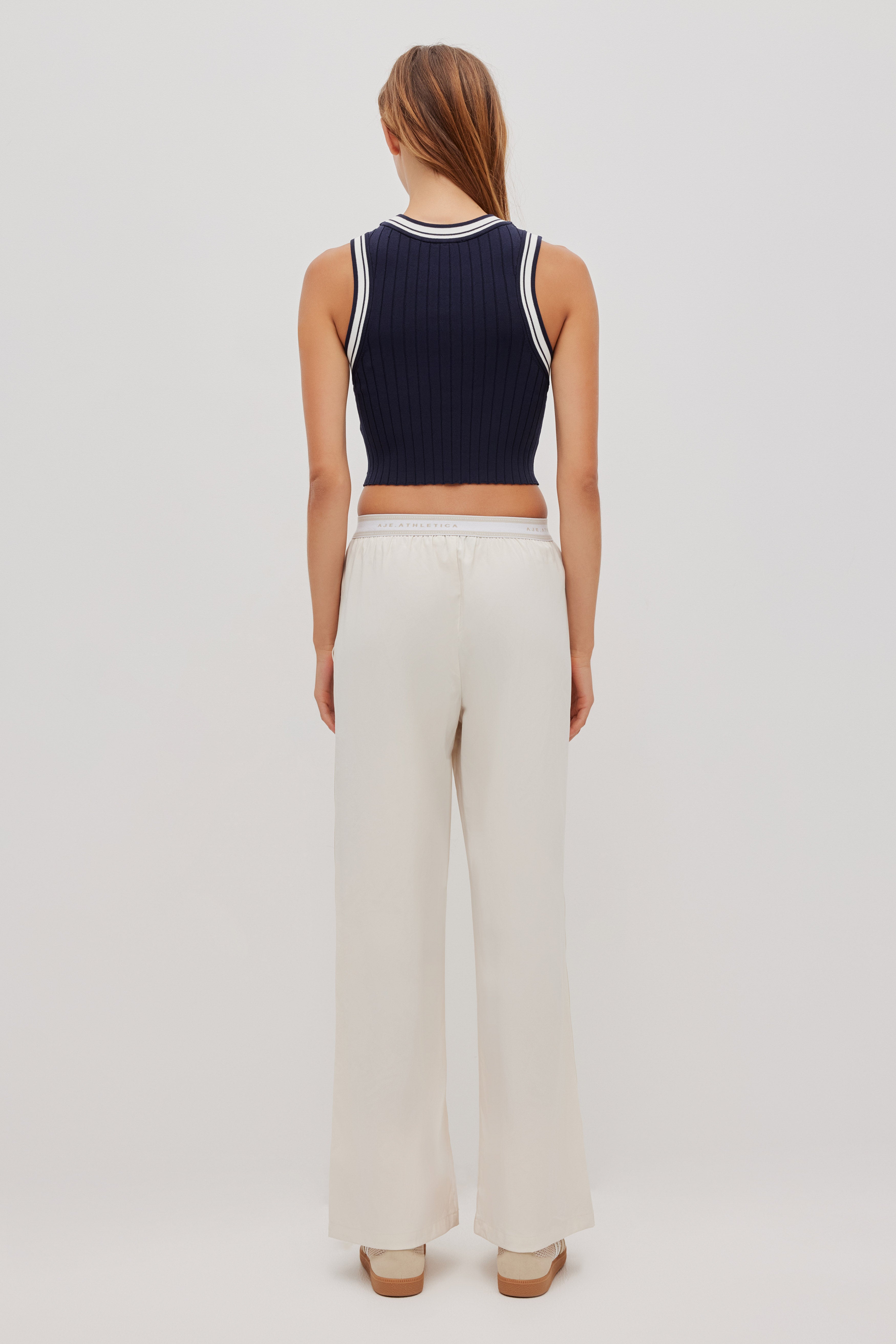 Contrast Rib Knit Tank 135