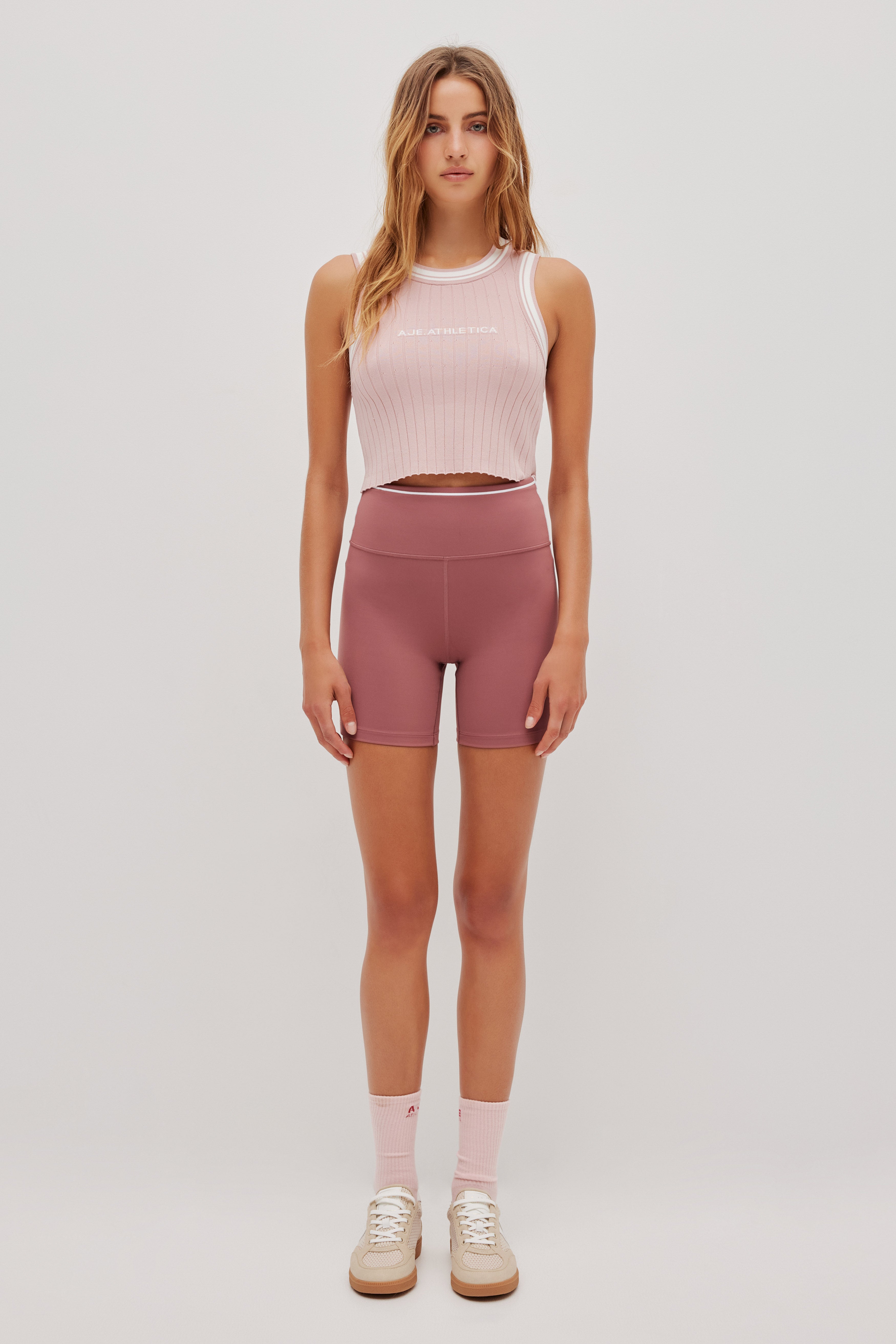 Contrast Rib Knit Tank 135