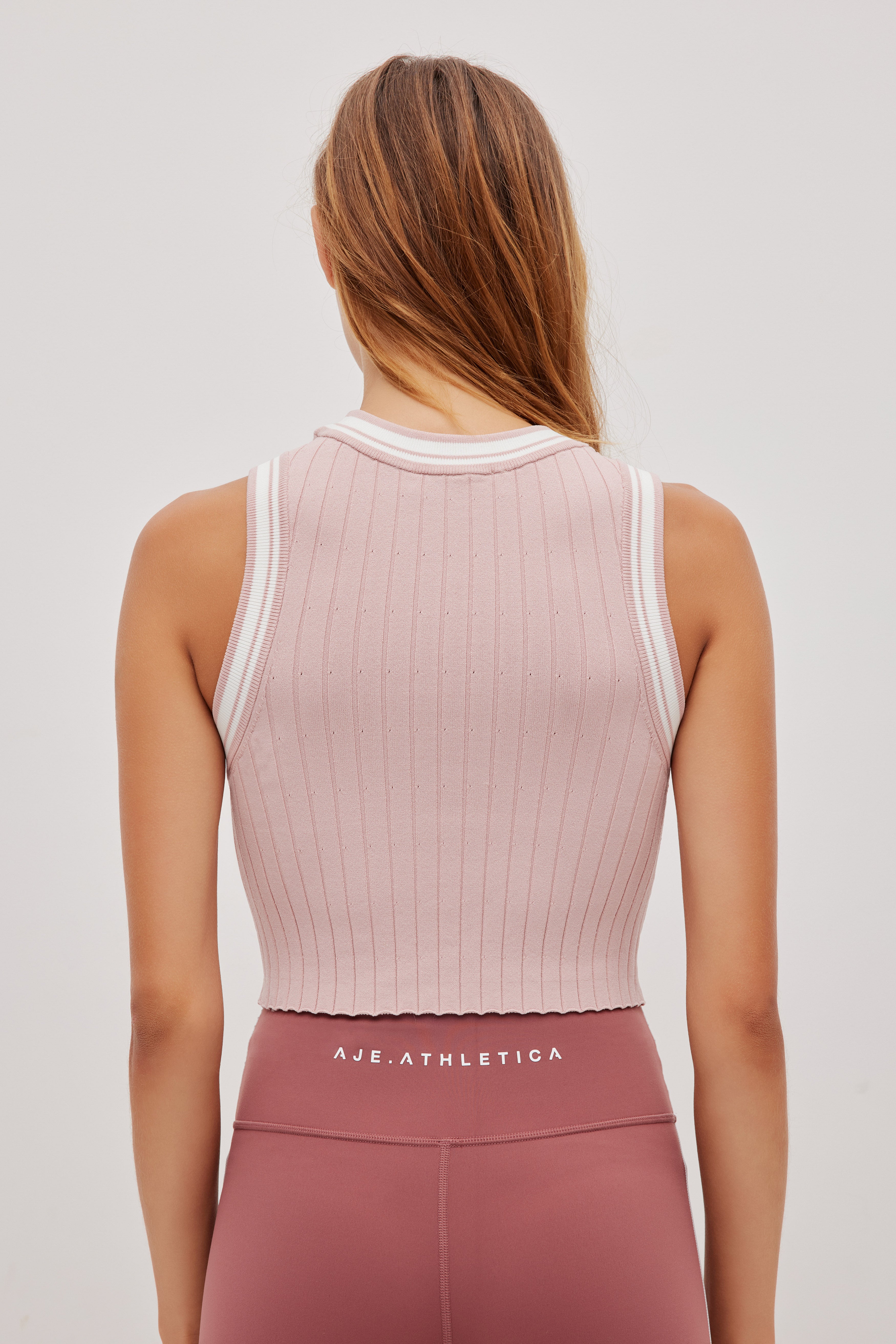 Contrast Rib Knit Tank 135