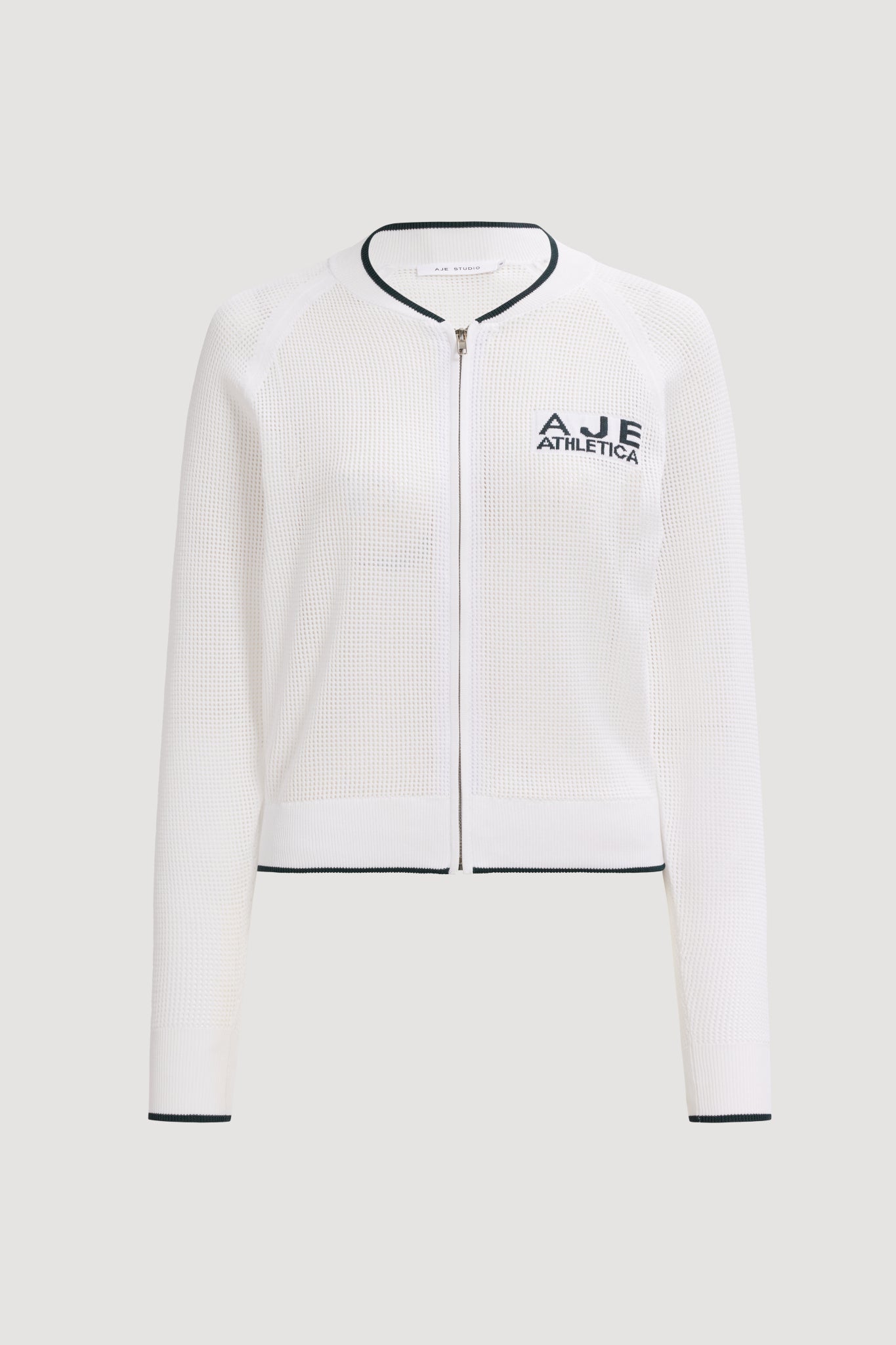 Open Knit Zip Jacket 168