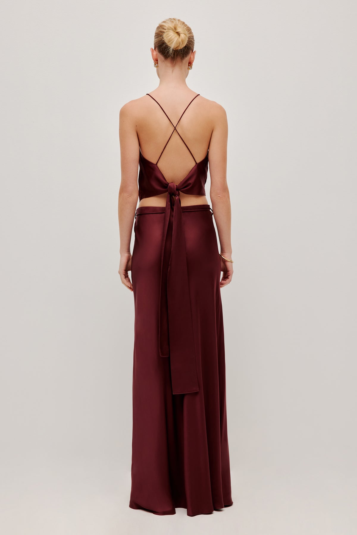 Roux Cross Back Top | Garnet | Aje Studio – Aje AU
