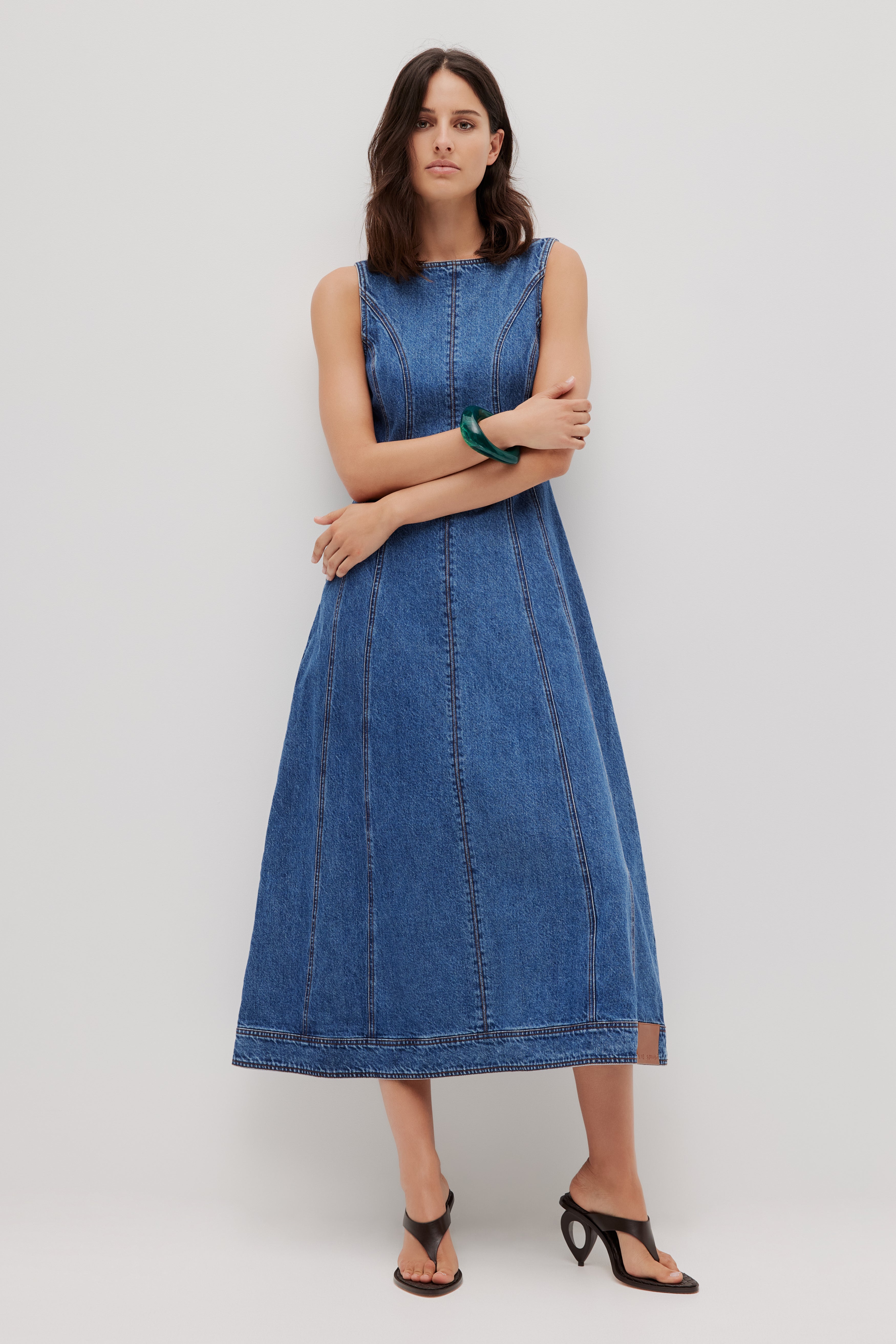 Zella Denim Midi Dress