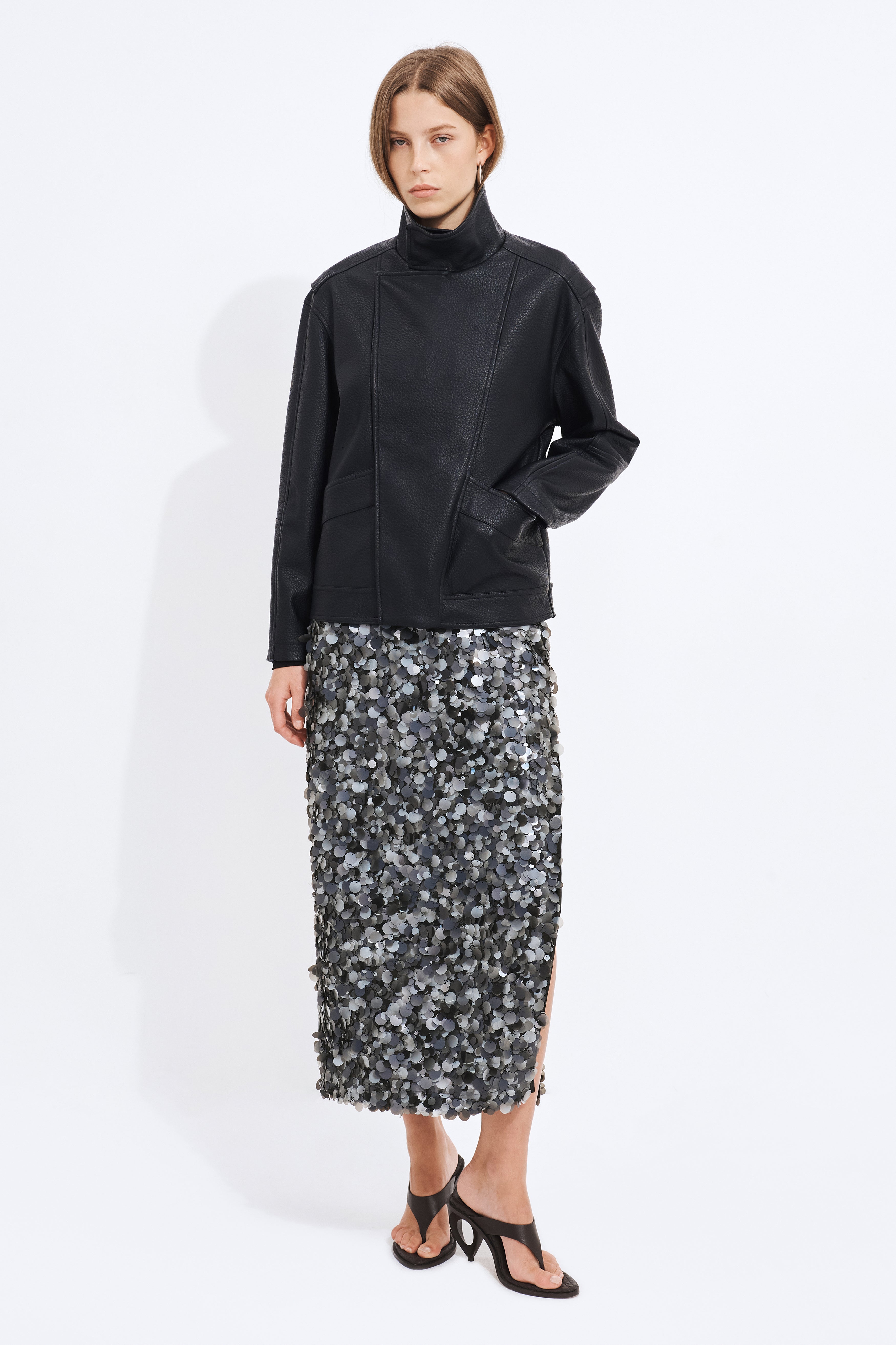 Charlie Sequin Midi Skirt