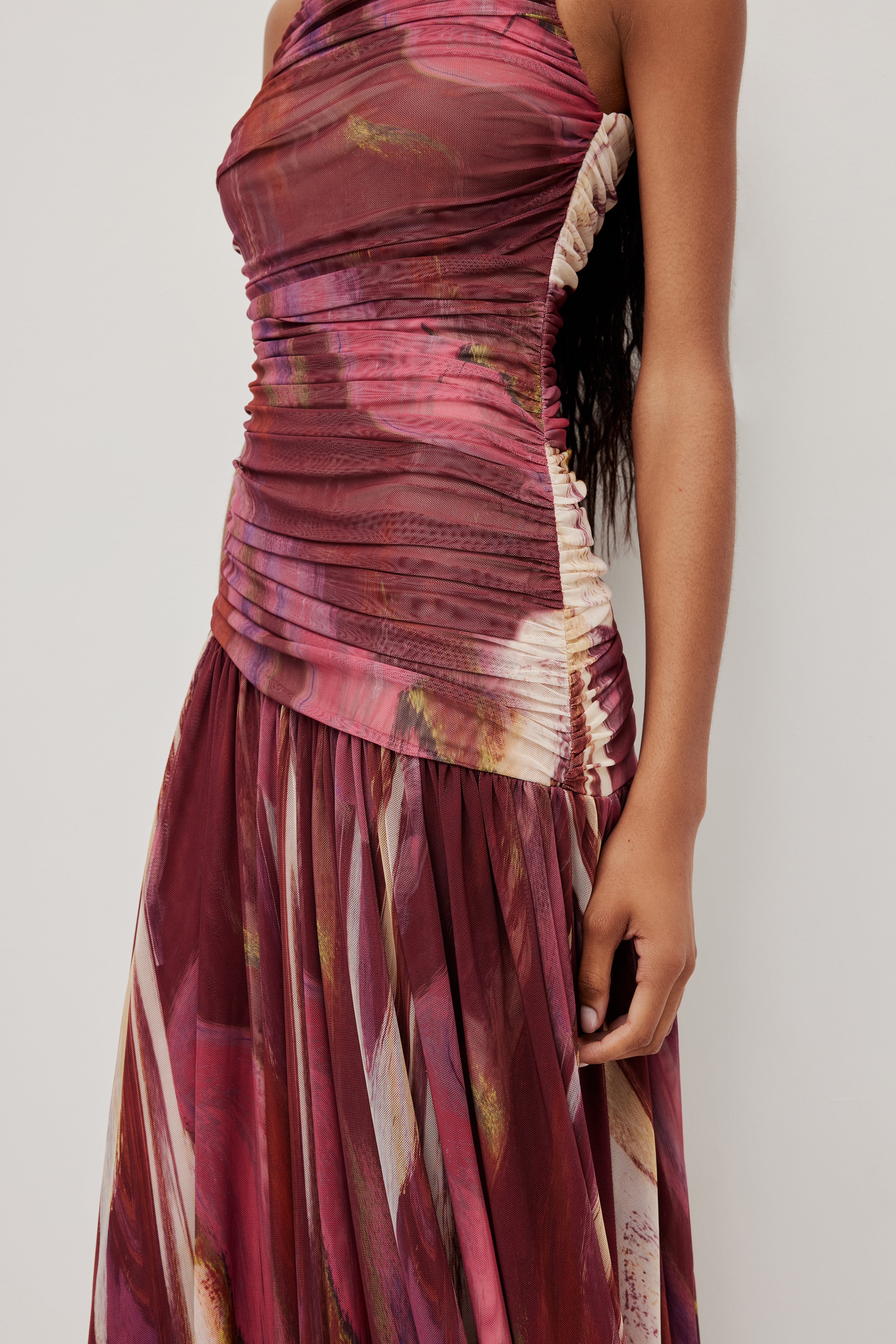 Ines Mesh Maxi Dress