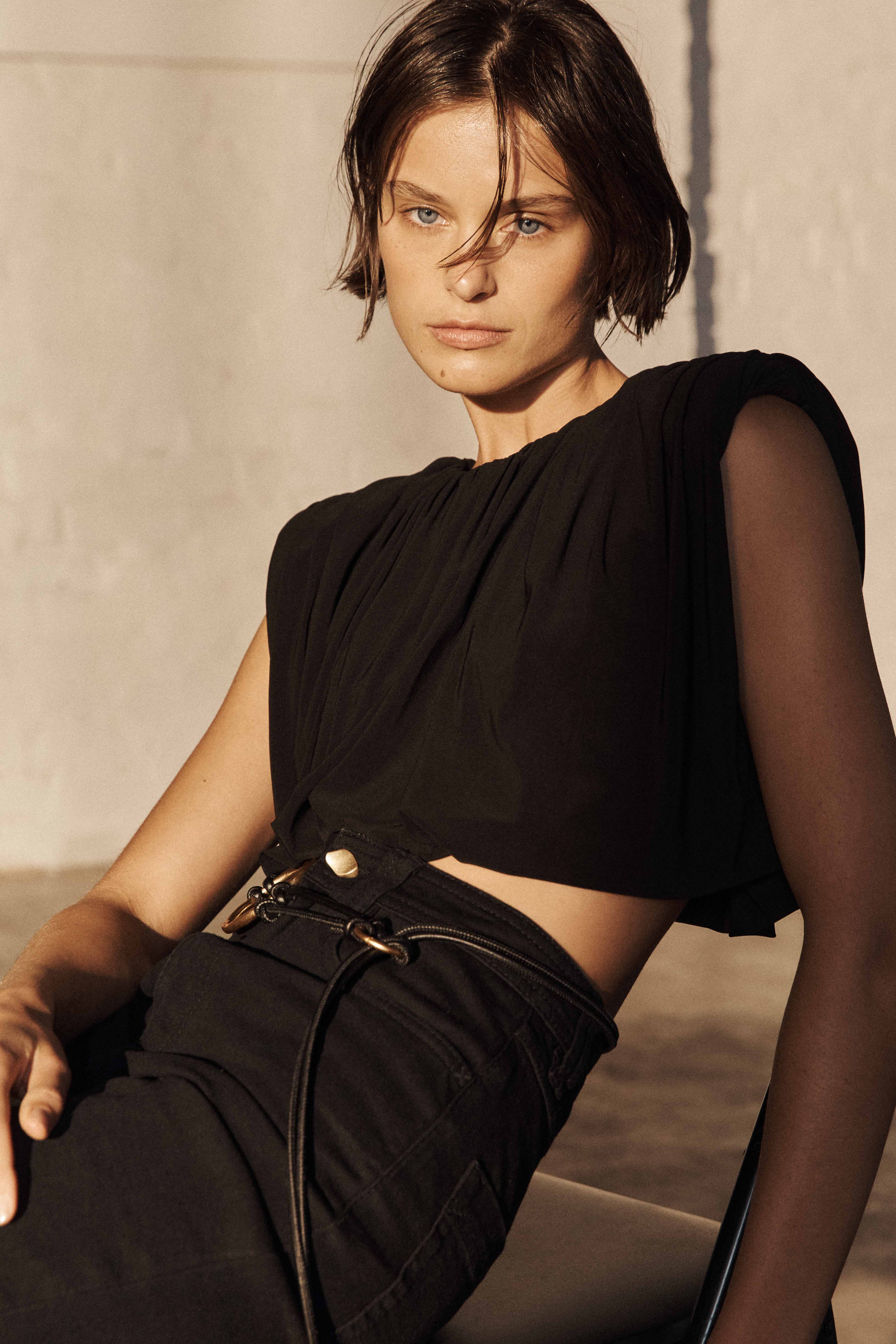 Lunaria Ruched Jersey Top