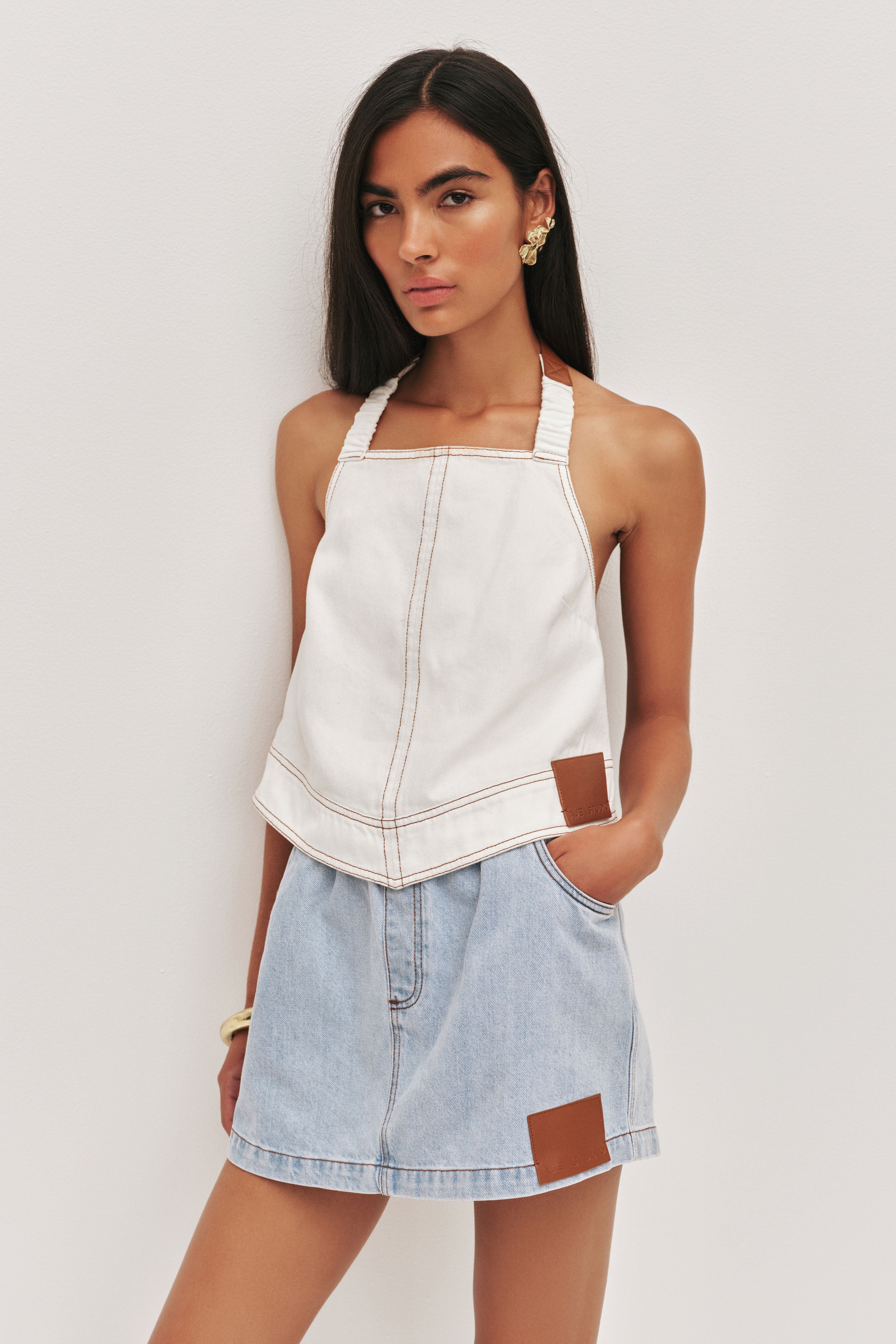 Zella Denim Halter