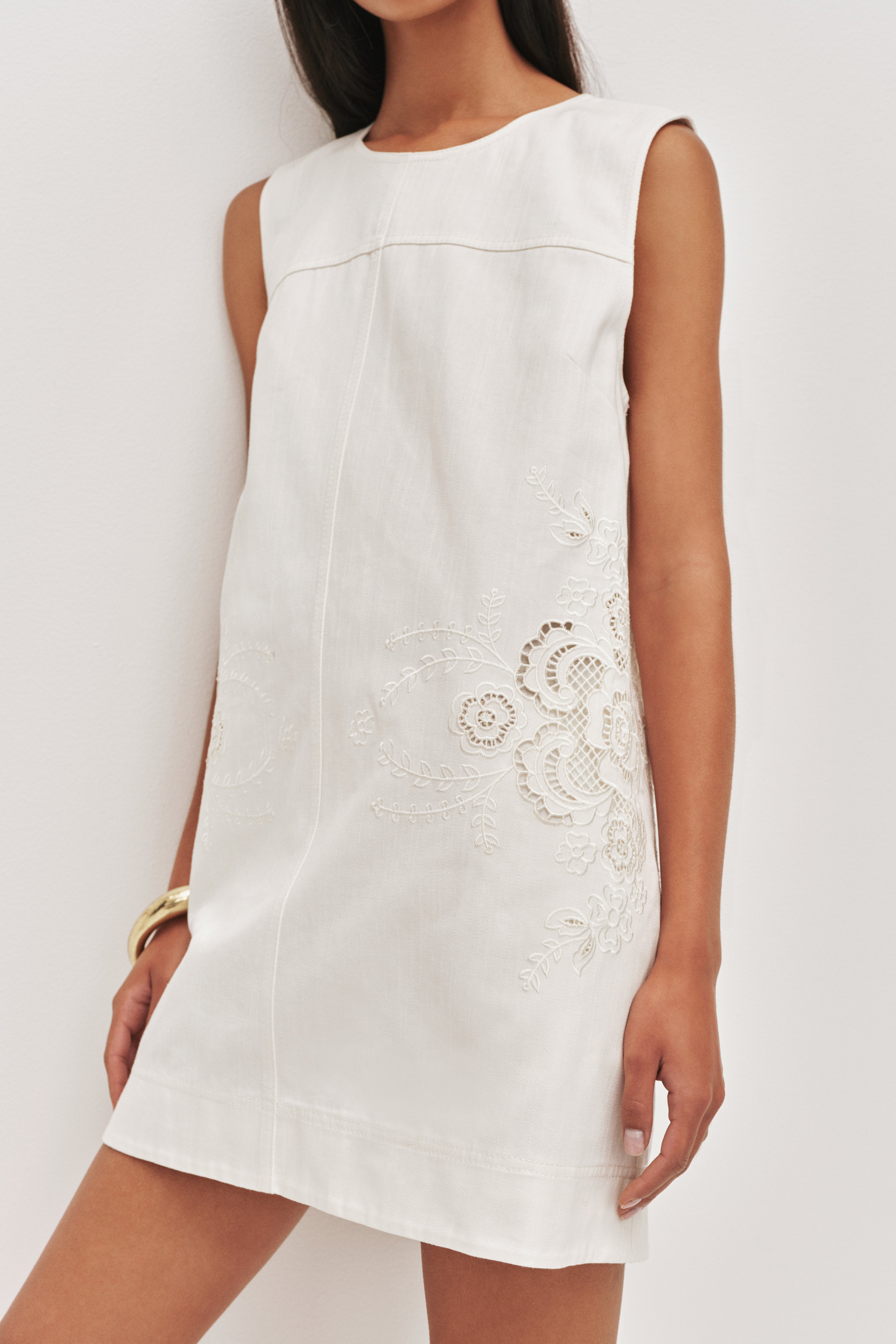 Womens Dresses White Mini Shift Dress Peony // Embroidered Shift Mini Dress Mika Womens Dresses White Mini Shift Dress Peony // Embroidered Shift Mini Dress Mika