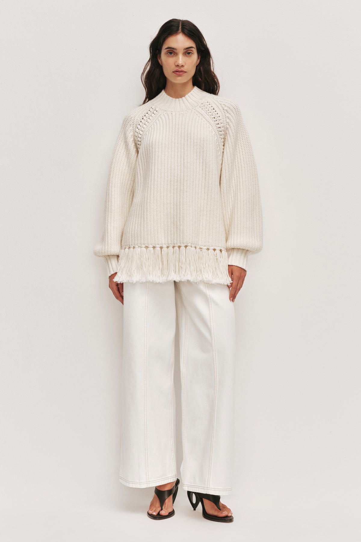 Brette Knit Jumper | Cream | Aje – Aje AU