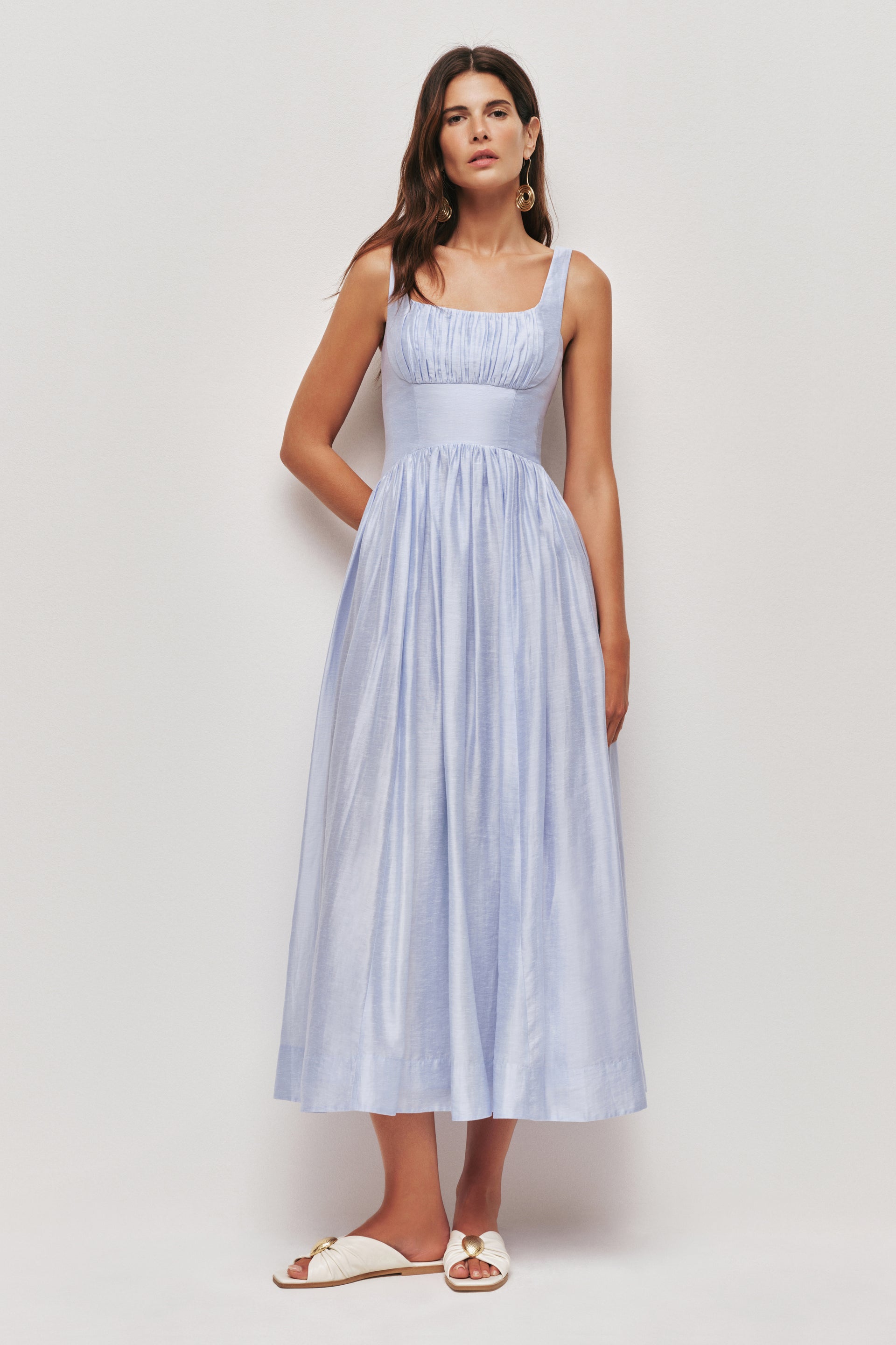 Mist Midi Dress-PALE BLUE / 8