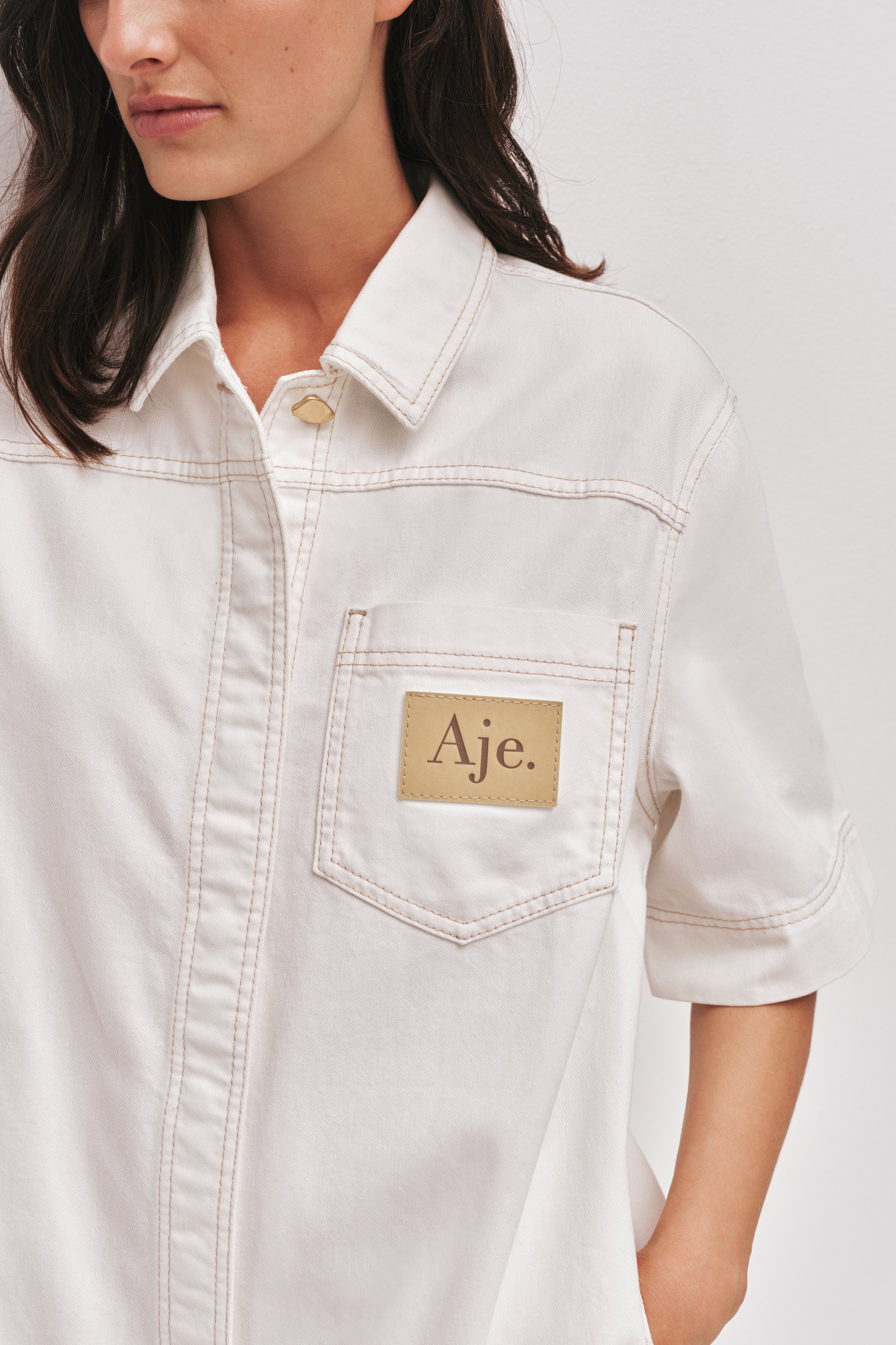 Lumi Denim Mini Tunic Dress